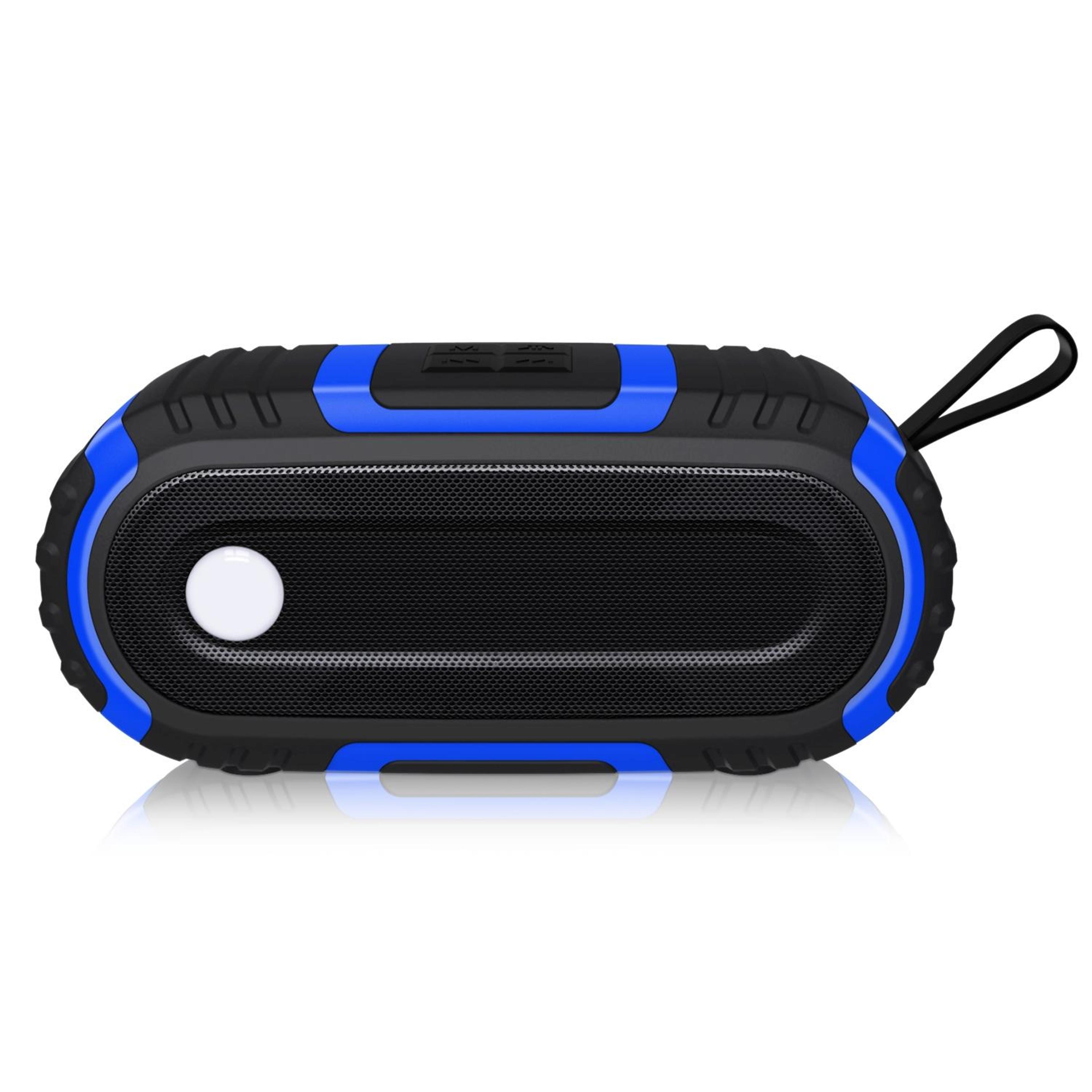 newrixing nr-5016 portable bluetooth speaker with fm radio, tws stereo & splash-proof outdoor design