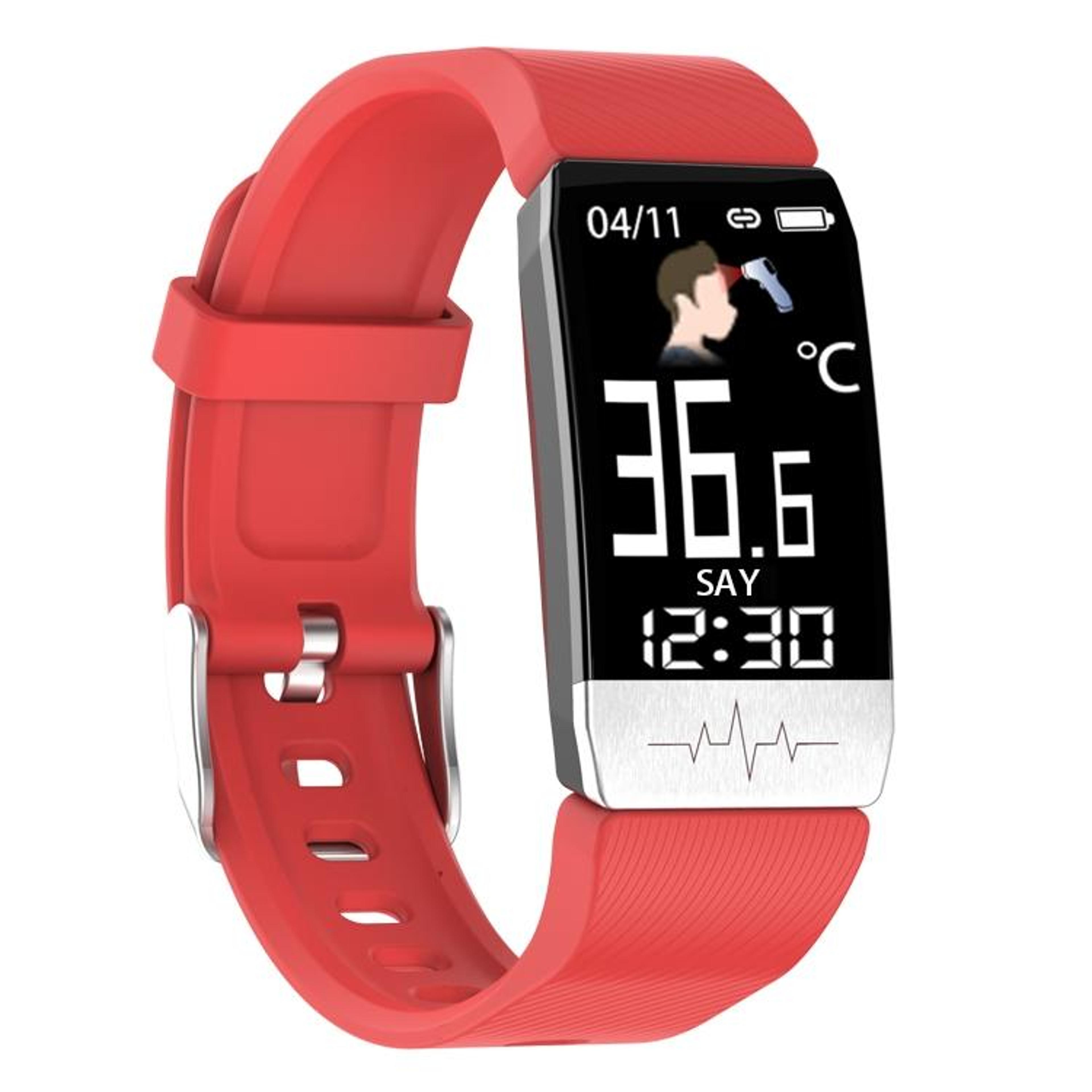 t1s smart fitness tracker watch with heart rate, blood oxygen & temperature monitoring
