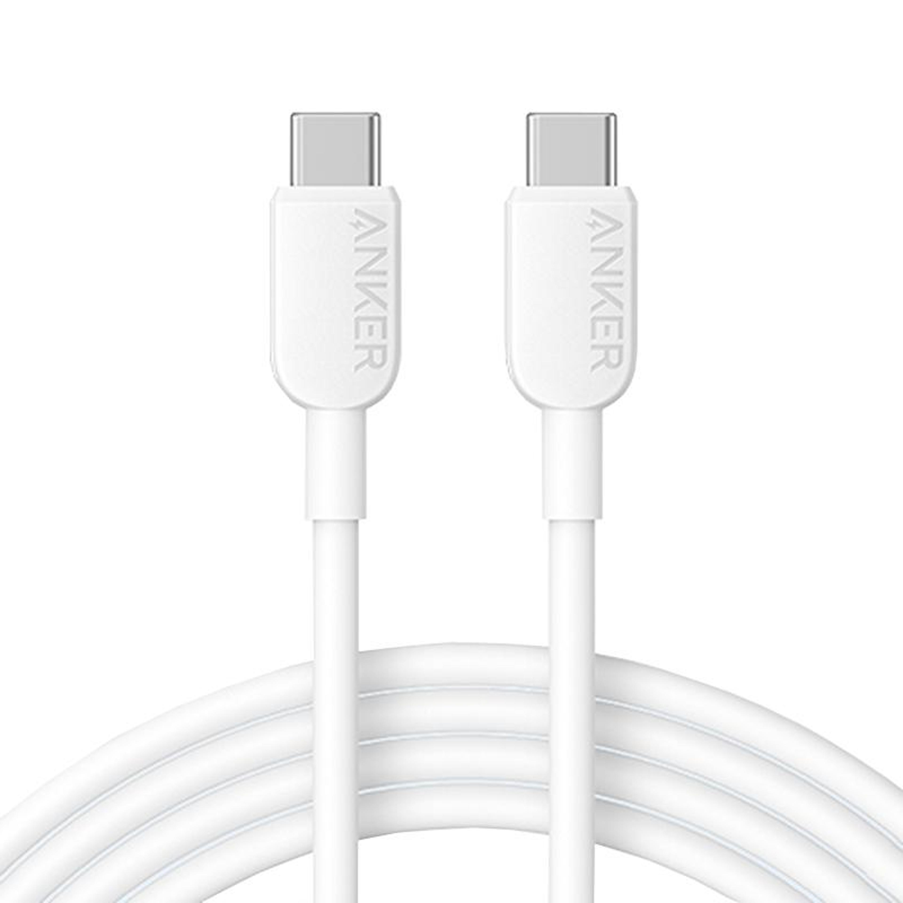 anker 60w usb-c fast charging cable 1.8m durable type-c to type-c data sync cord