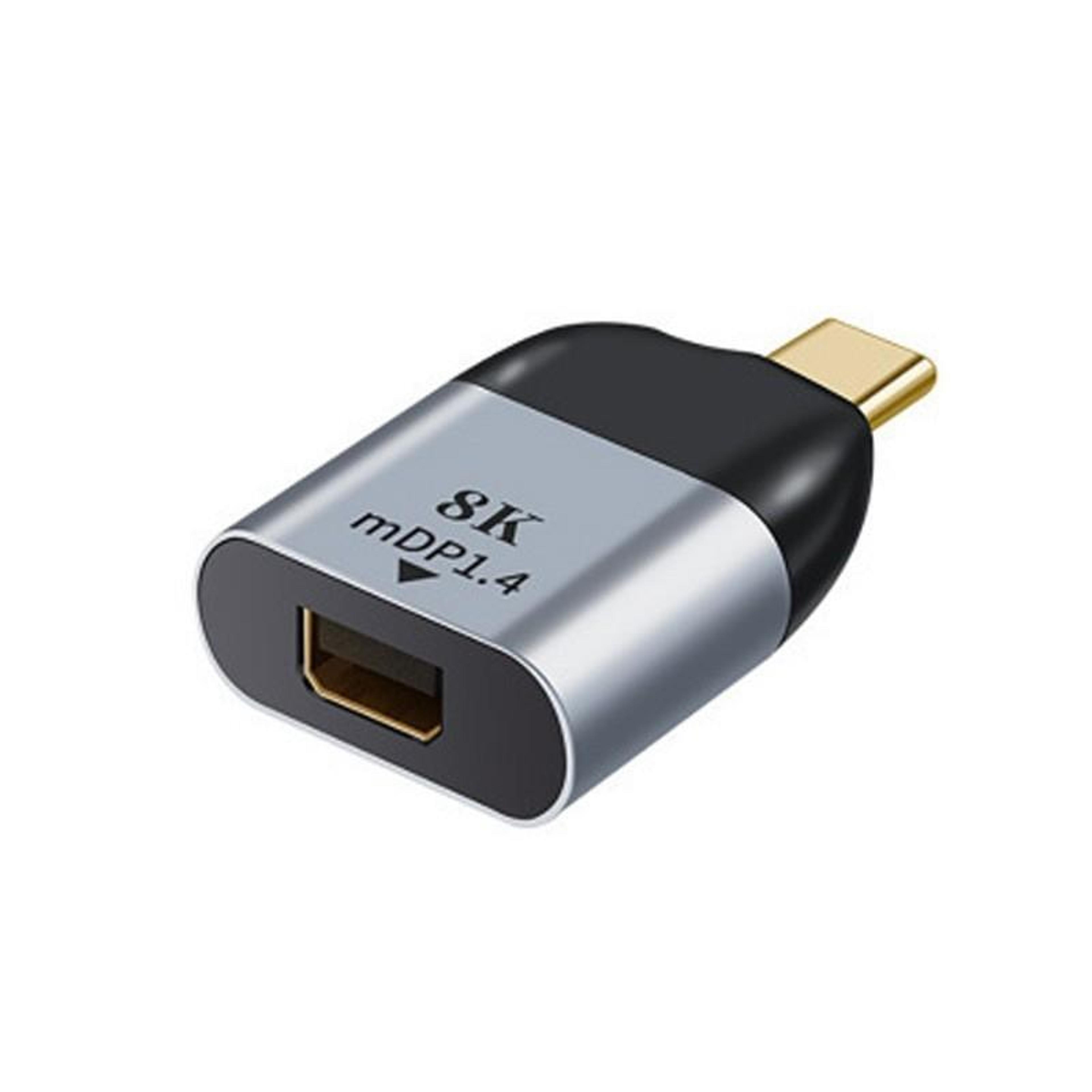 8k usb-c to mini displayport adapter cable for macbook, surface & laptops