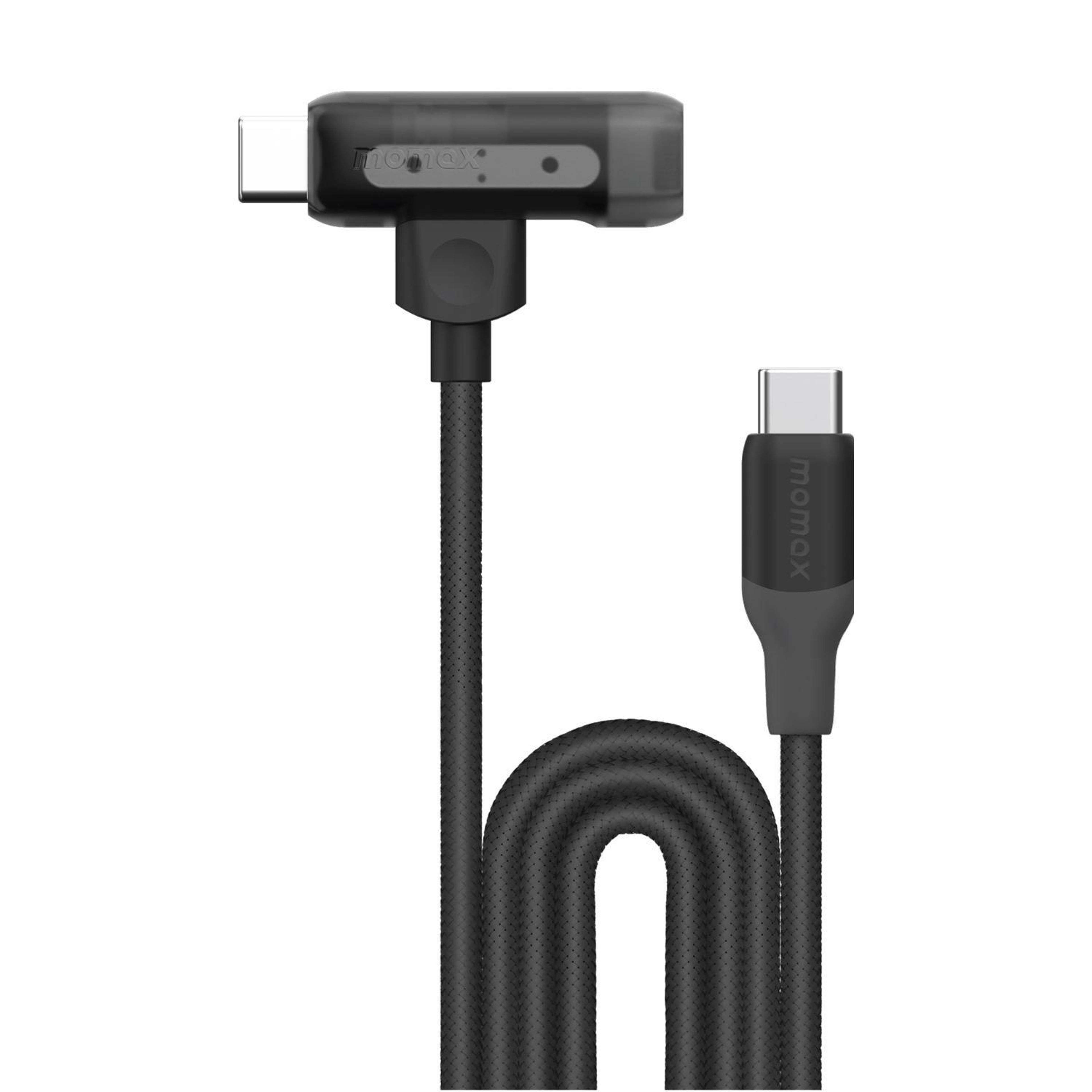 momax 1-link flow duo 60w fast charging cable 1.5m usb-c to usb-c & lightning