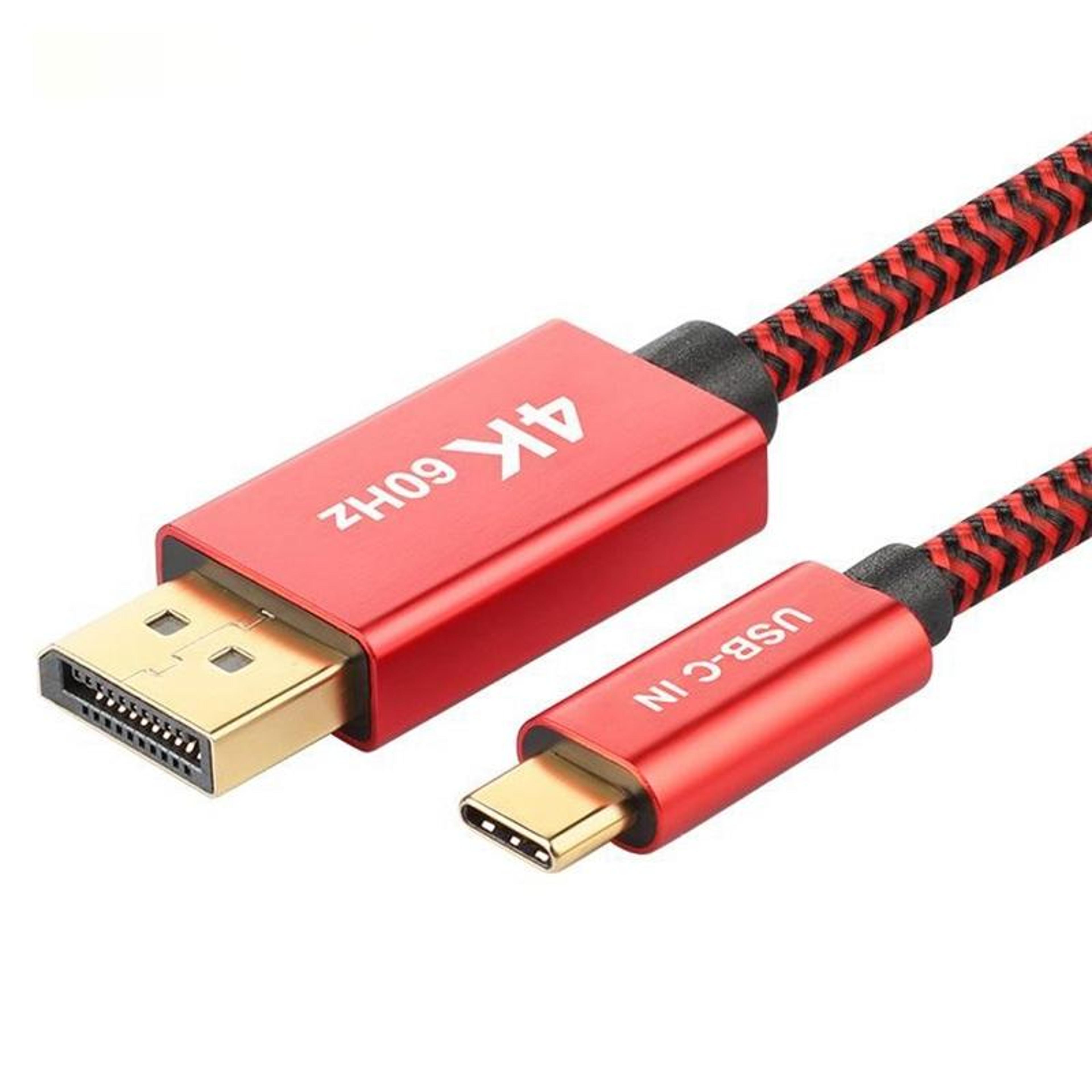 4k 60hz usb c to displayport cable 1.8m braided type c to dp monitor adapter