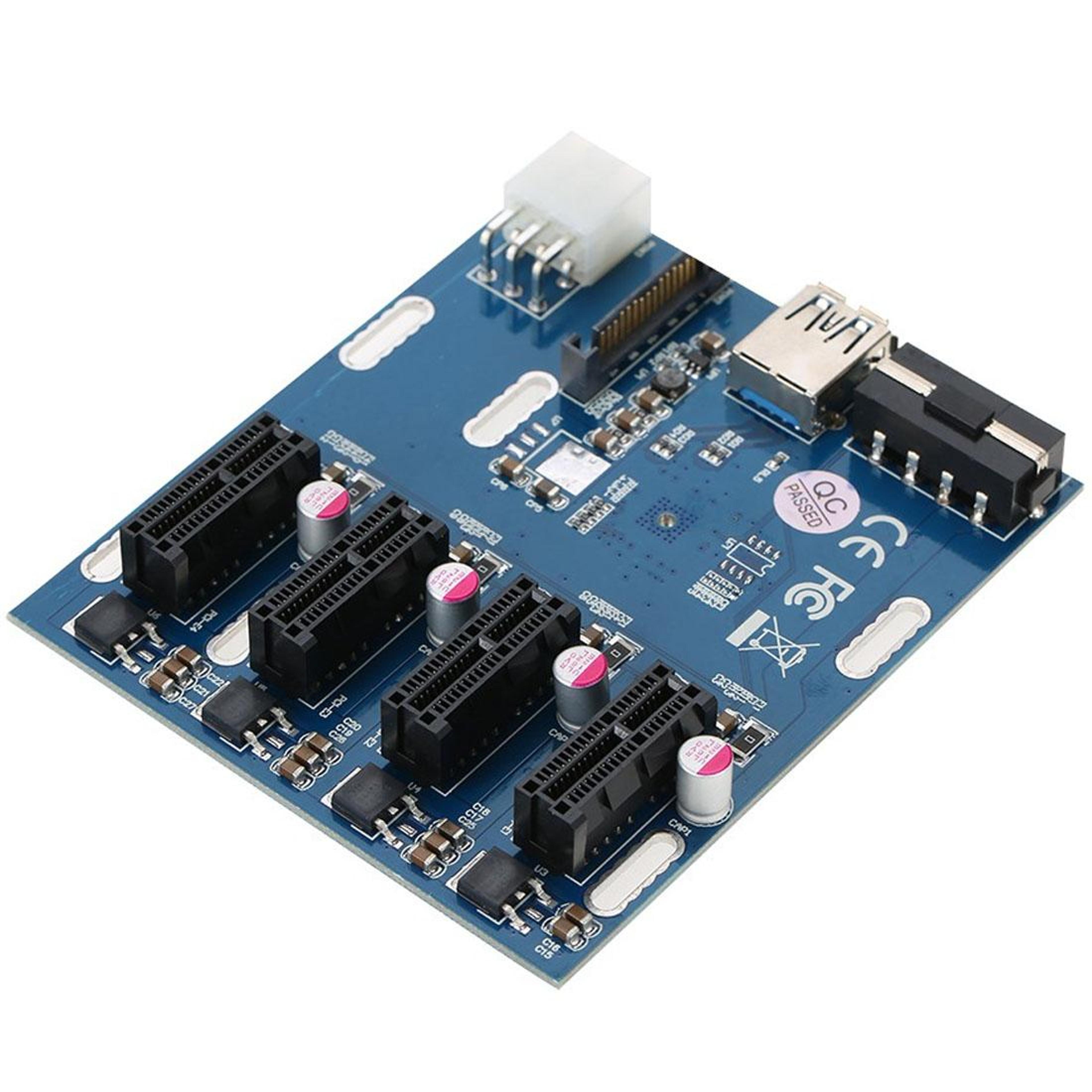 pcie expansion card 1 to 4 pcie splitter adapter with 4 pcie 1x slots