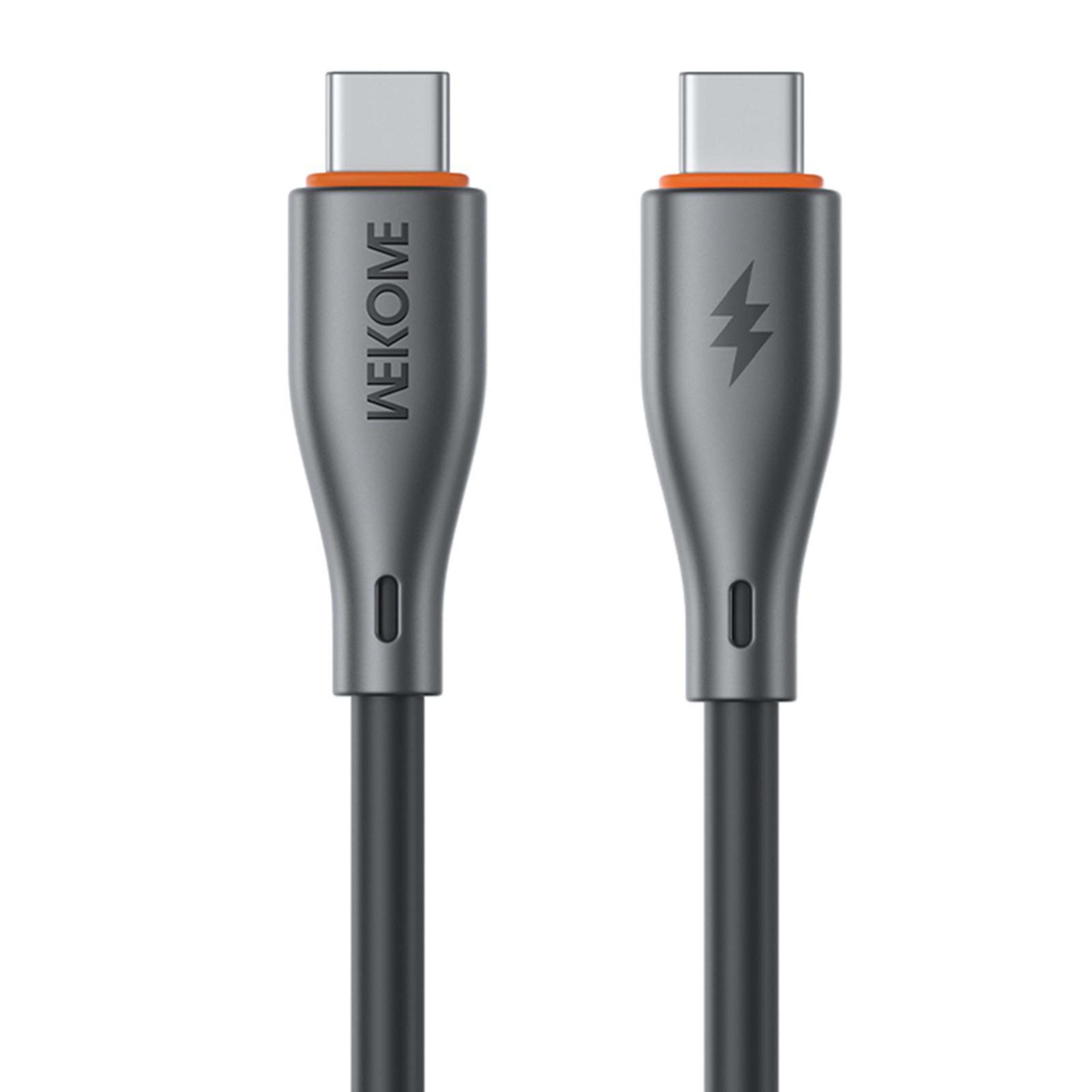 wk kinkong flash 65w usb-c cable 1m fast charging usb-c to usb-c cable for phones, tablets & laptops