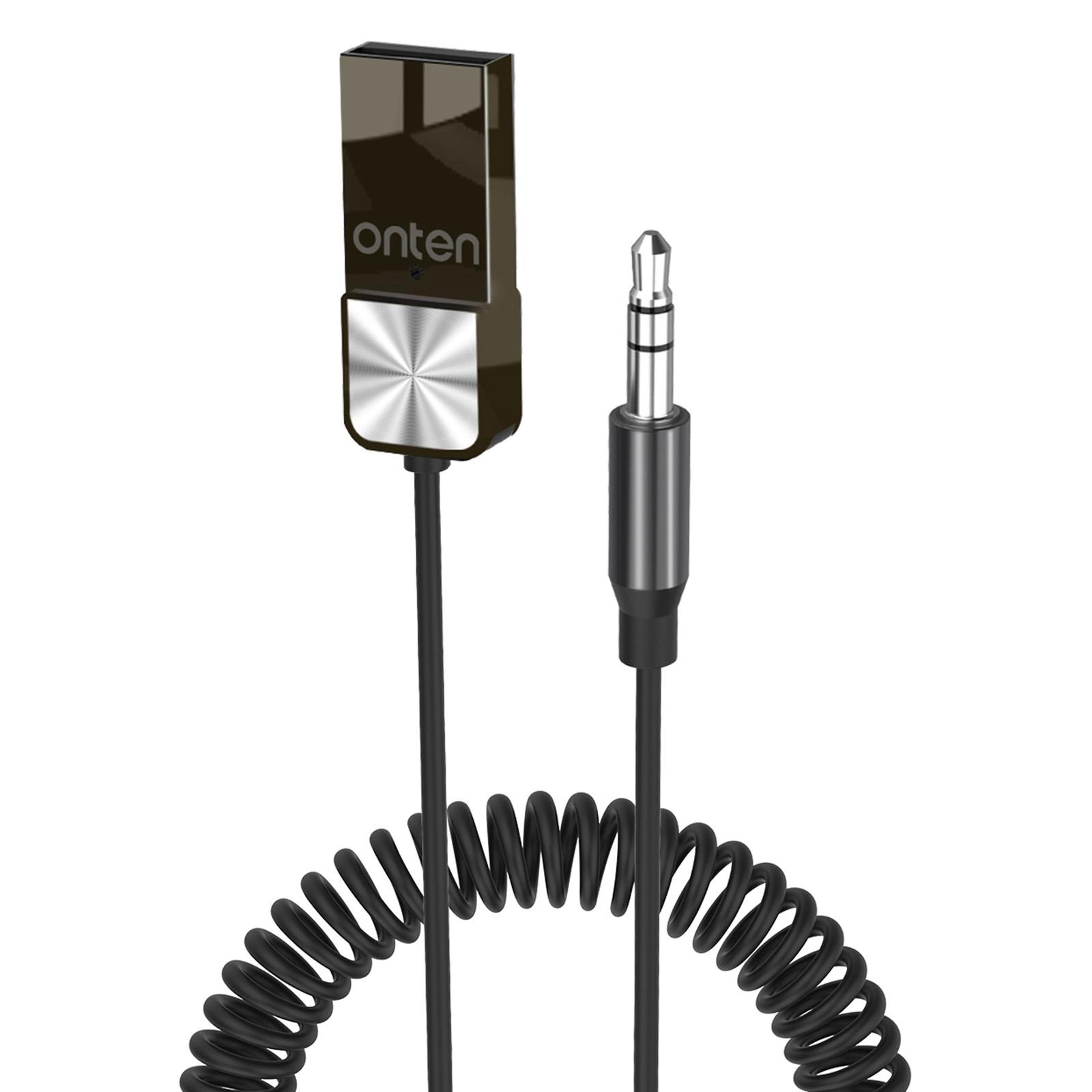 onten otn-bt101 bluetooth audio adapter usb to 3.5mm car bluetooth receiver with hands-free calling
