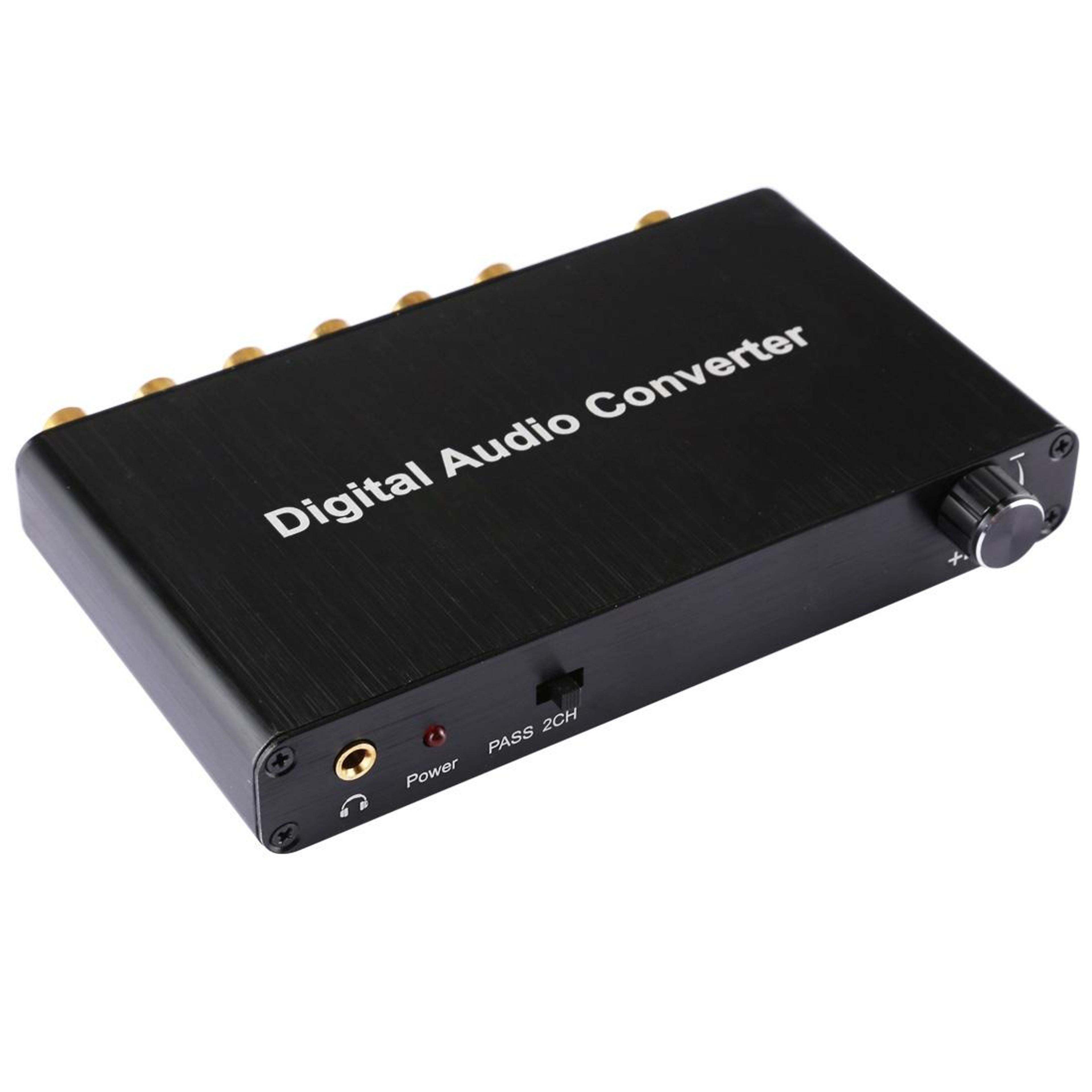 digital audio decoder spdif audio converter with optical toslink for home theater, ps4, ps3 & xbox 360
