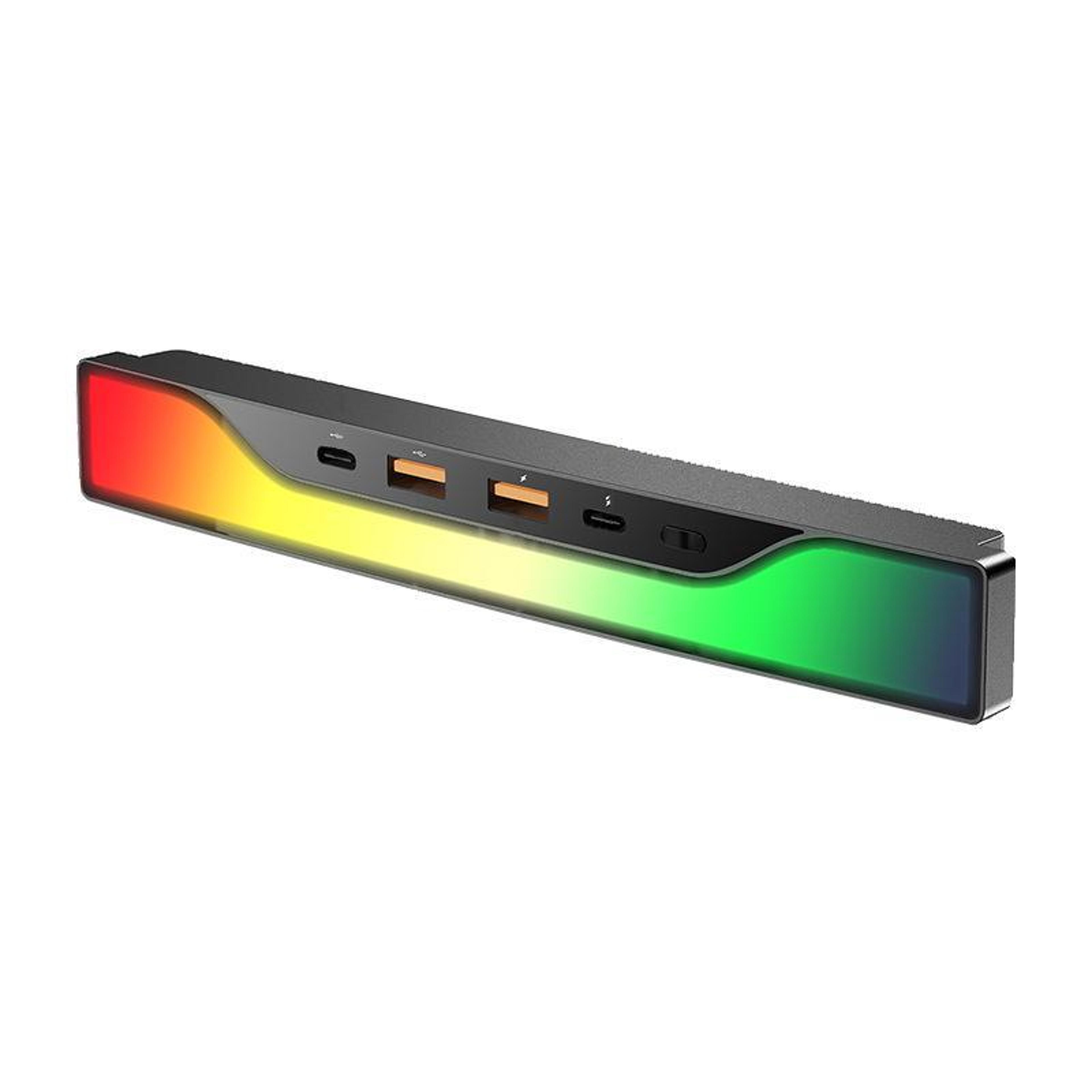 tesla usb hub 4 in 1 rgb fast charging dock for tesla model 3 and model y