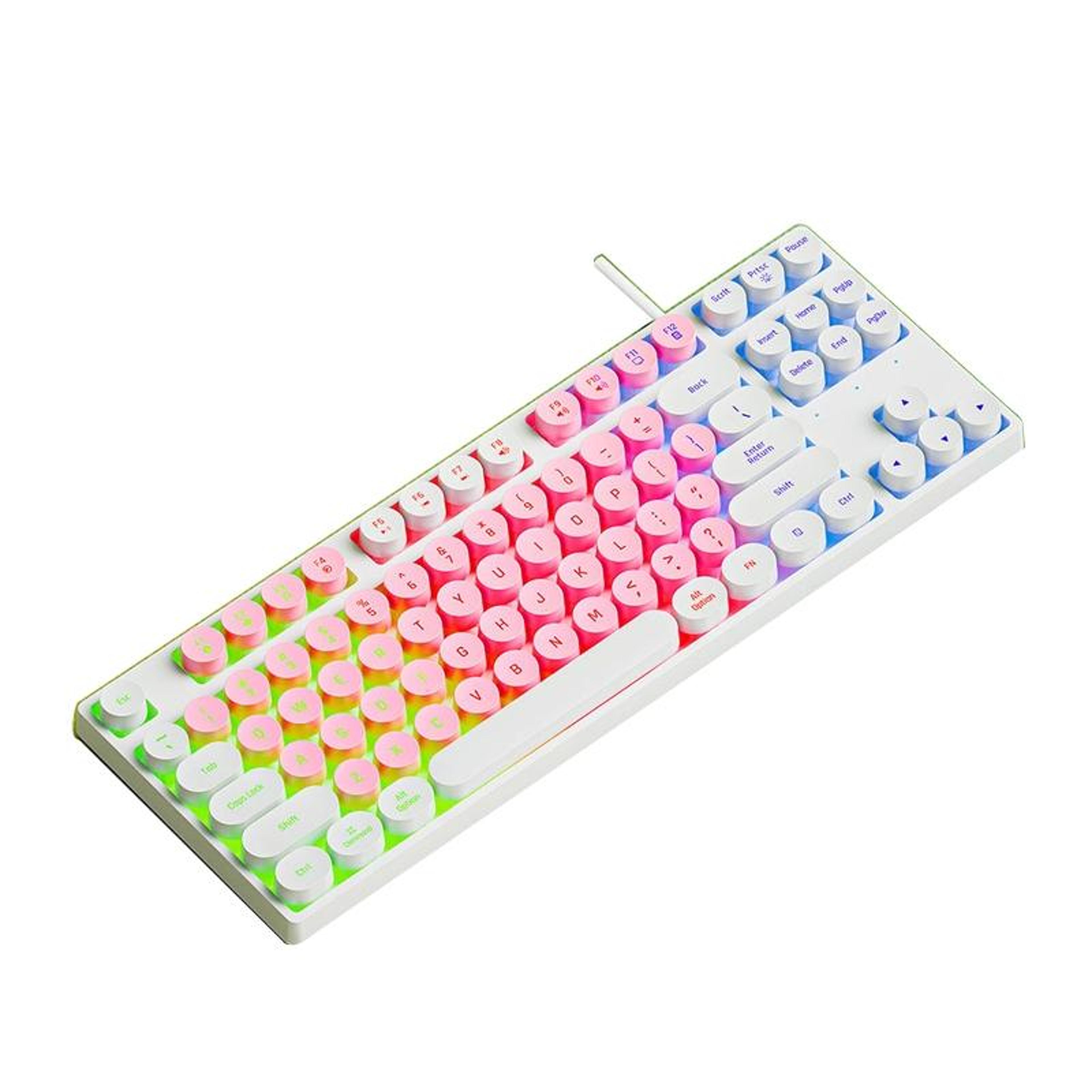 dark alien dk100 87 key gaming keyboard rgb backlit 87 key mechanical keyboard usb wired