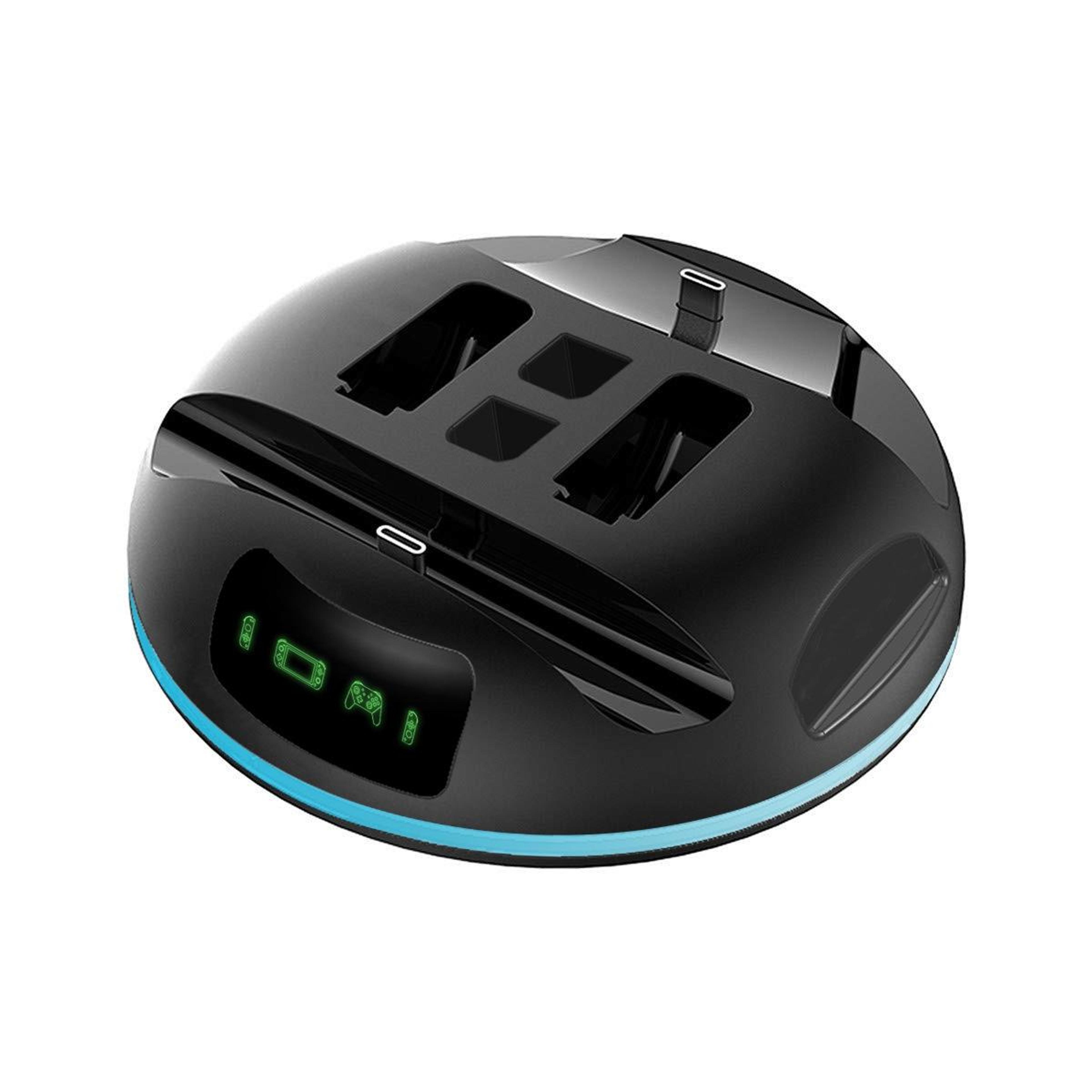 d1 nintendo switch controller charger with colorful led charging dock for switch and switch lite