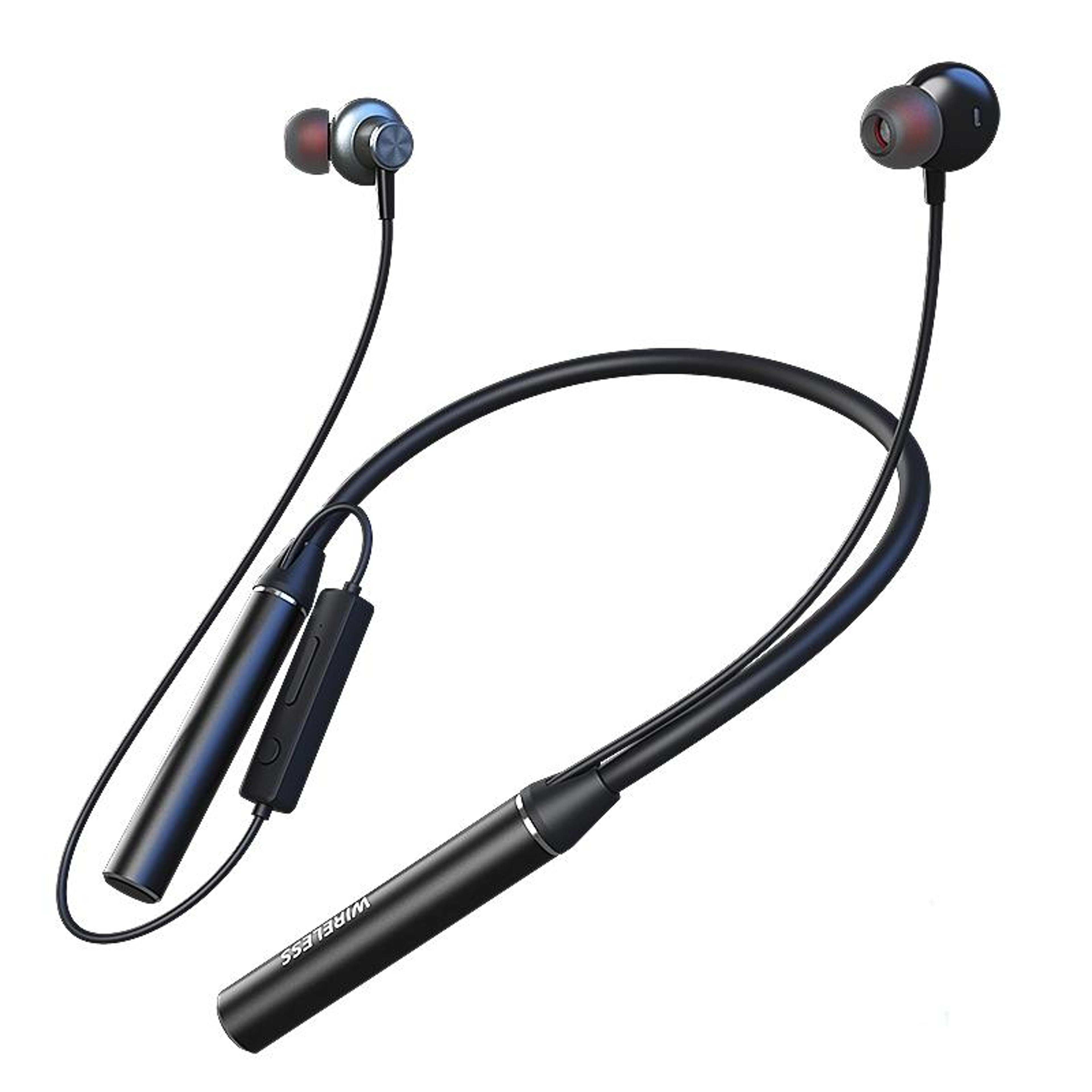 gym530 bluetooth neckband earphones with noise cancelling sports earbuds and tf card support