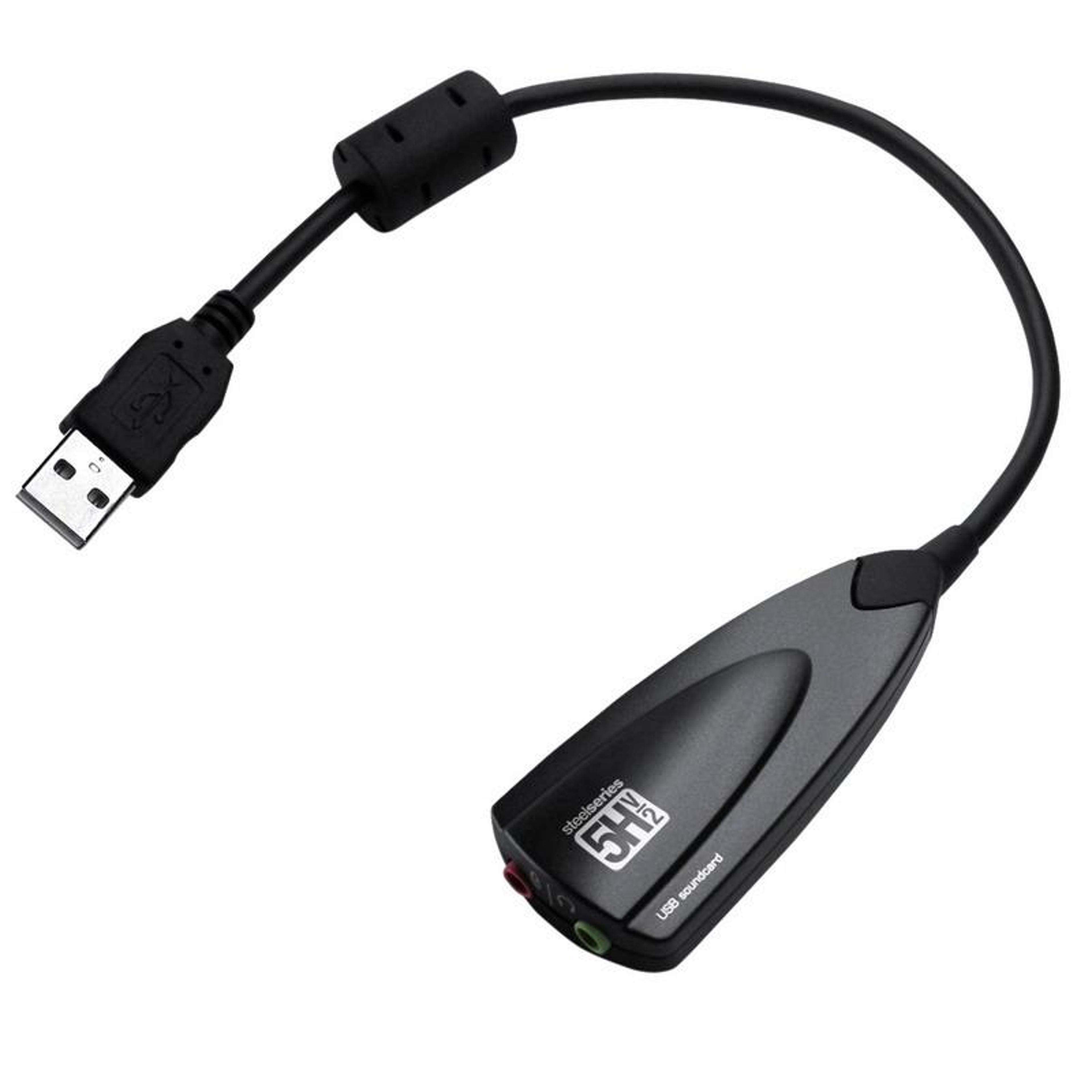 steel series 5h v2 usb sound card external 7.1 surround sound adapter for pc laptop
