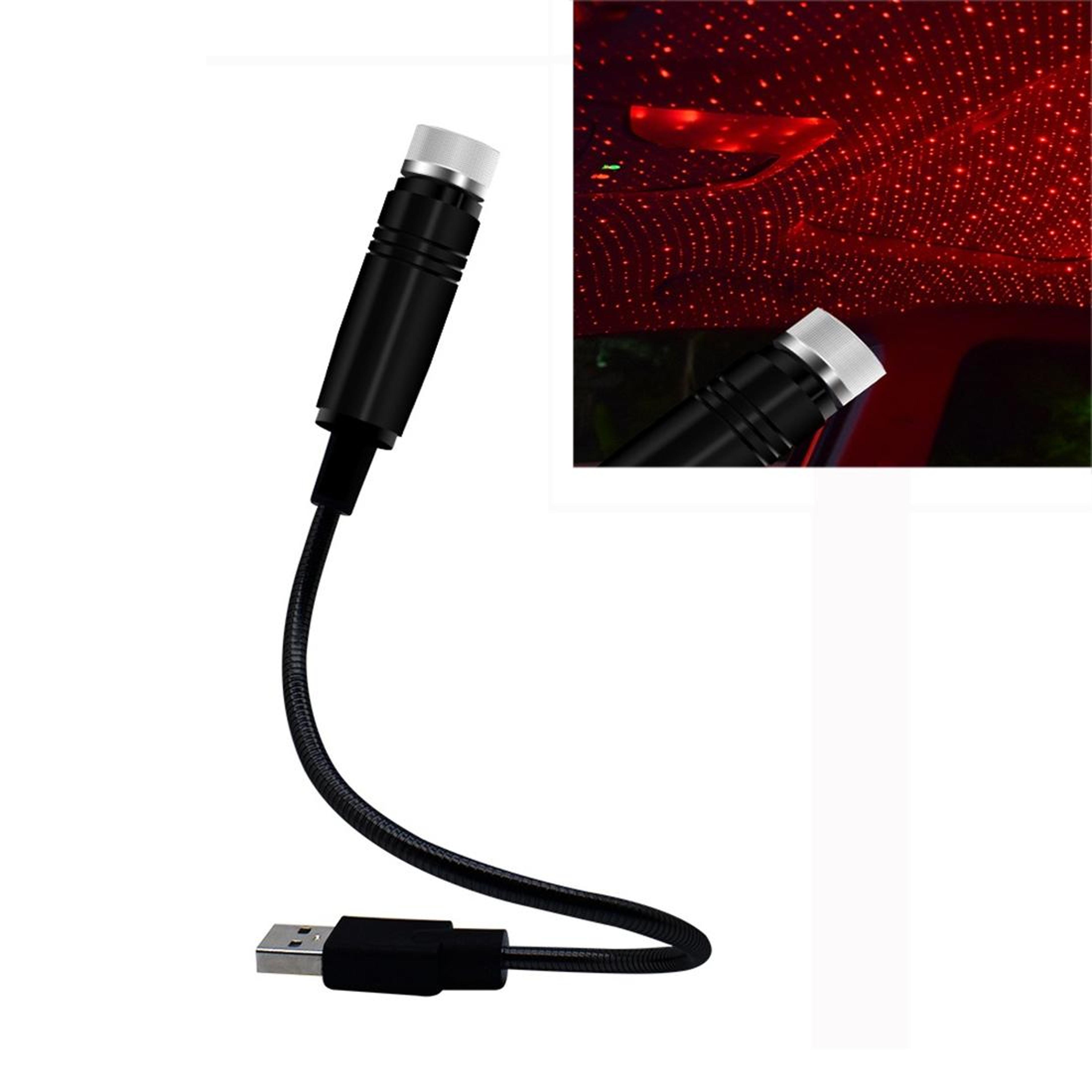 usb car star projector light 360 degree flexible car interior star light with usb ambient lighting