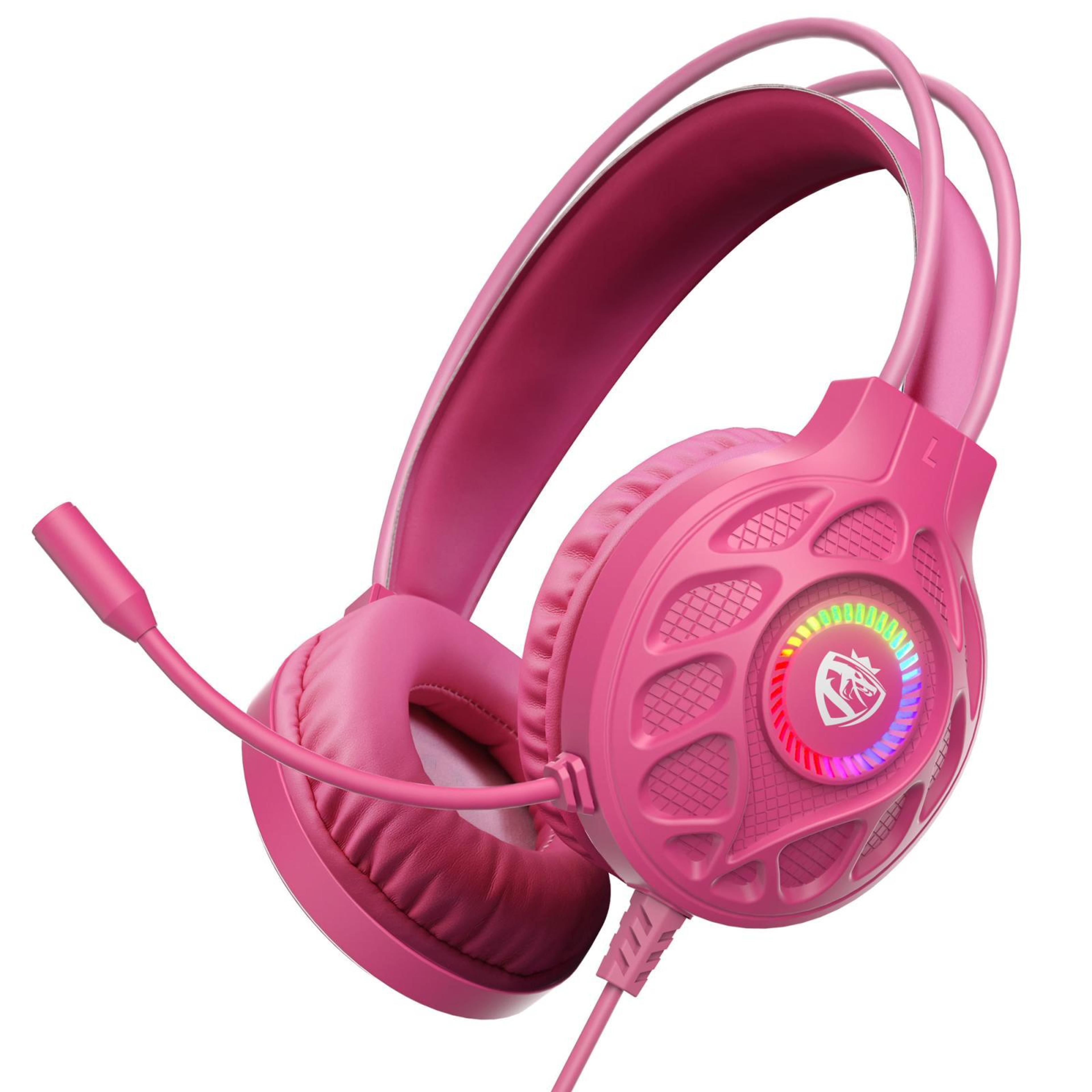 soulbytes s200 wired gaming headset with mic led gaming headphones for pc laptop ps4