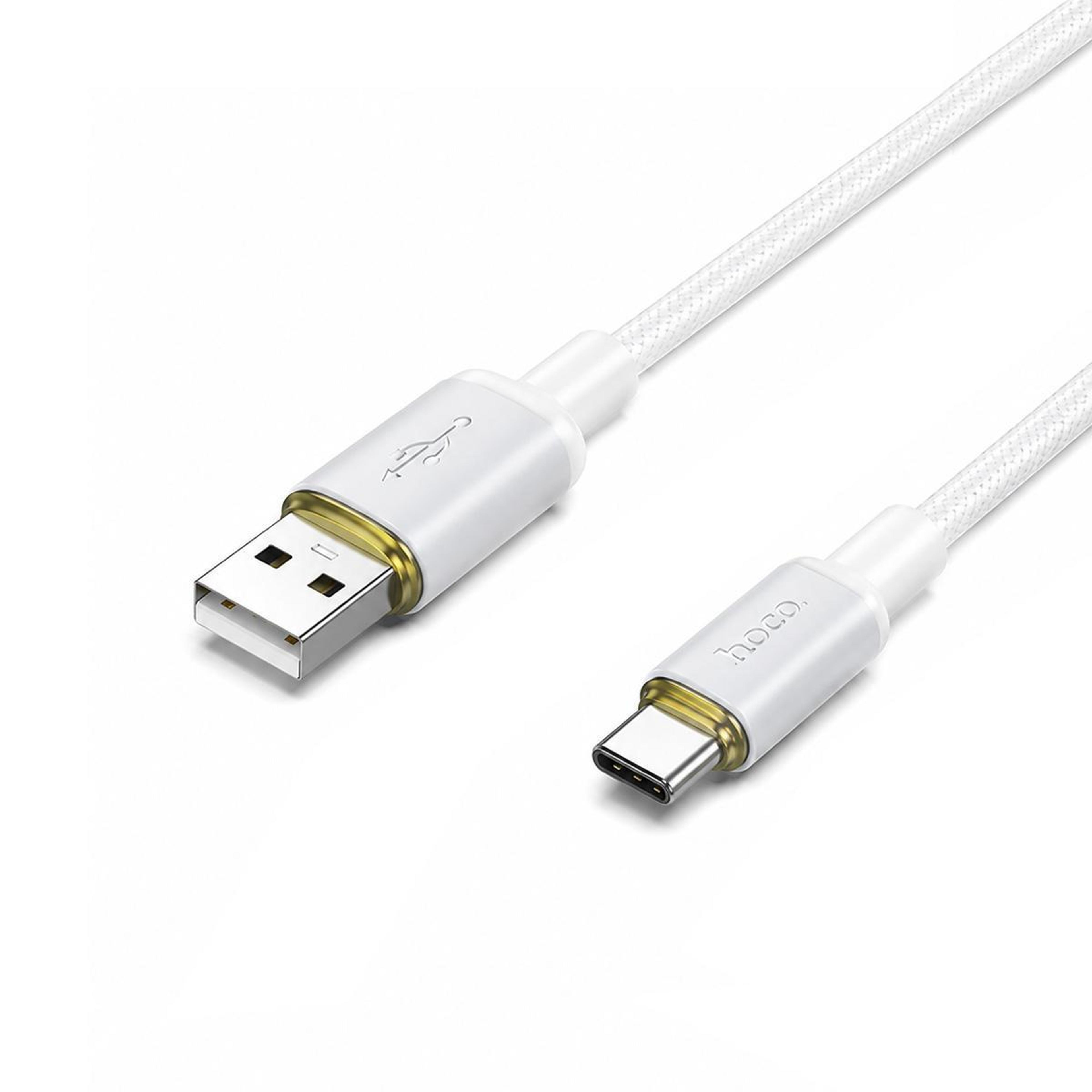 hoco x128 usb-a to type-c fast charging braided usb-c cable 1m