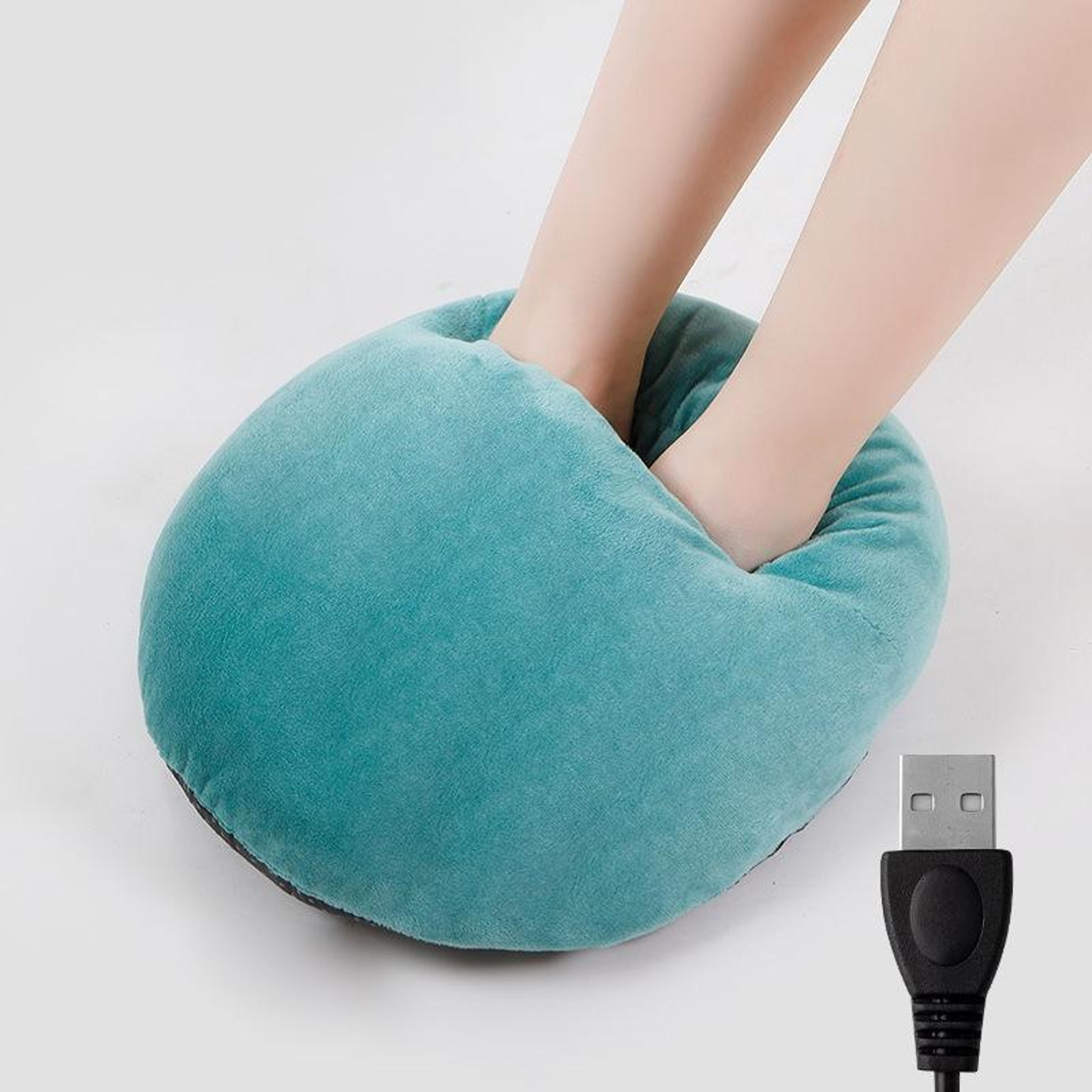 usb heated foot warmer plush electric foot warmer for cozy winter comfort