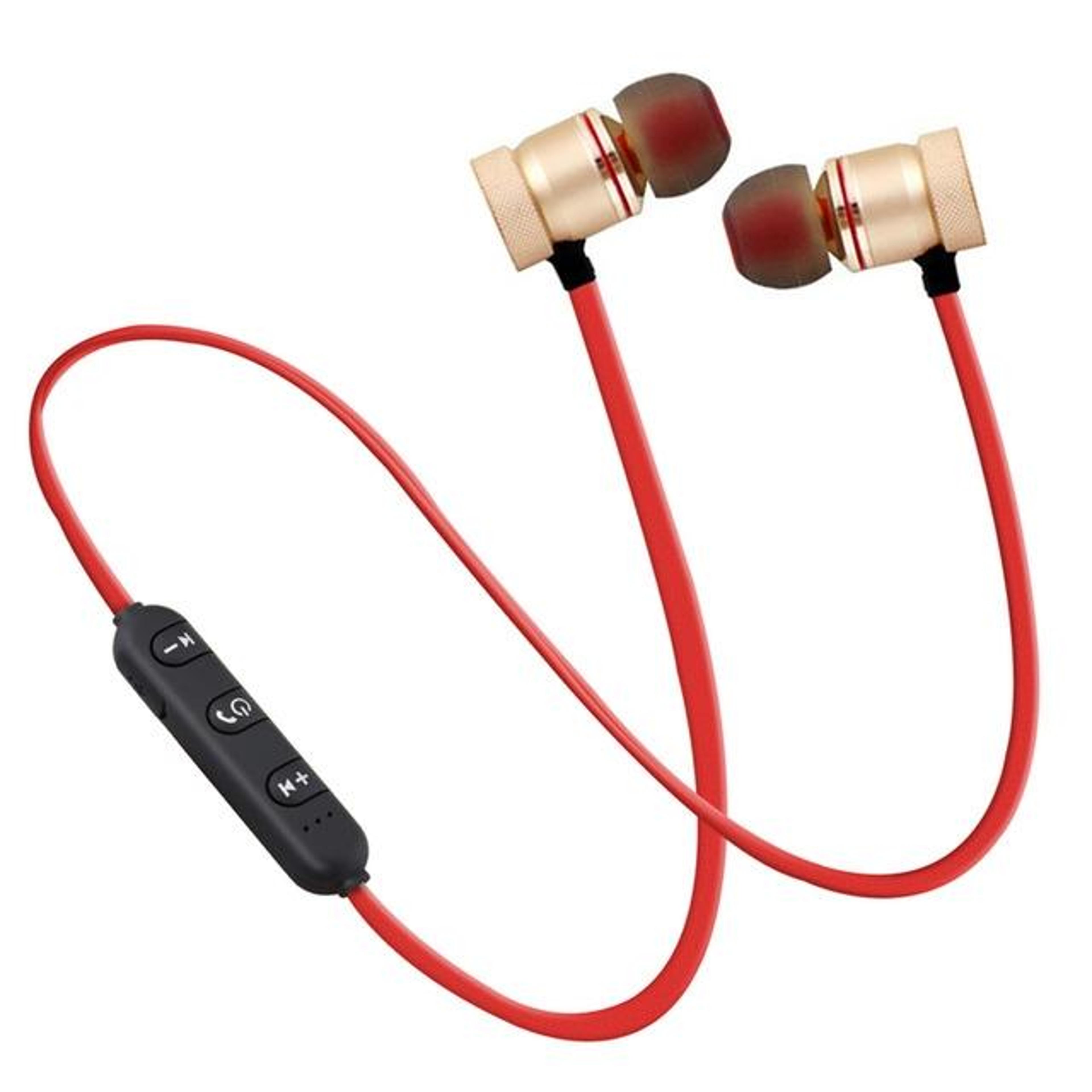 moreblue s07 wireless bluetooth earphones magnetic sport earbuds with stereo bass and microphone