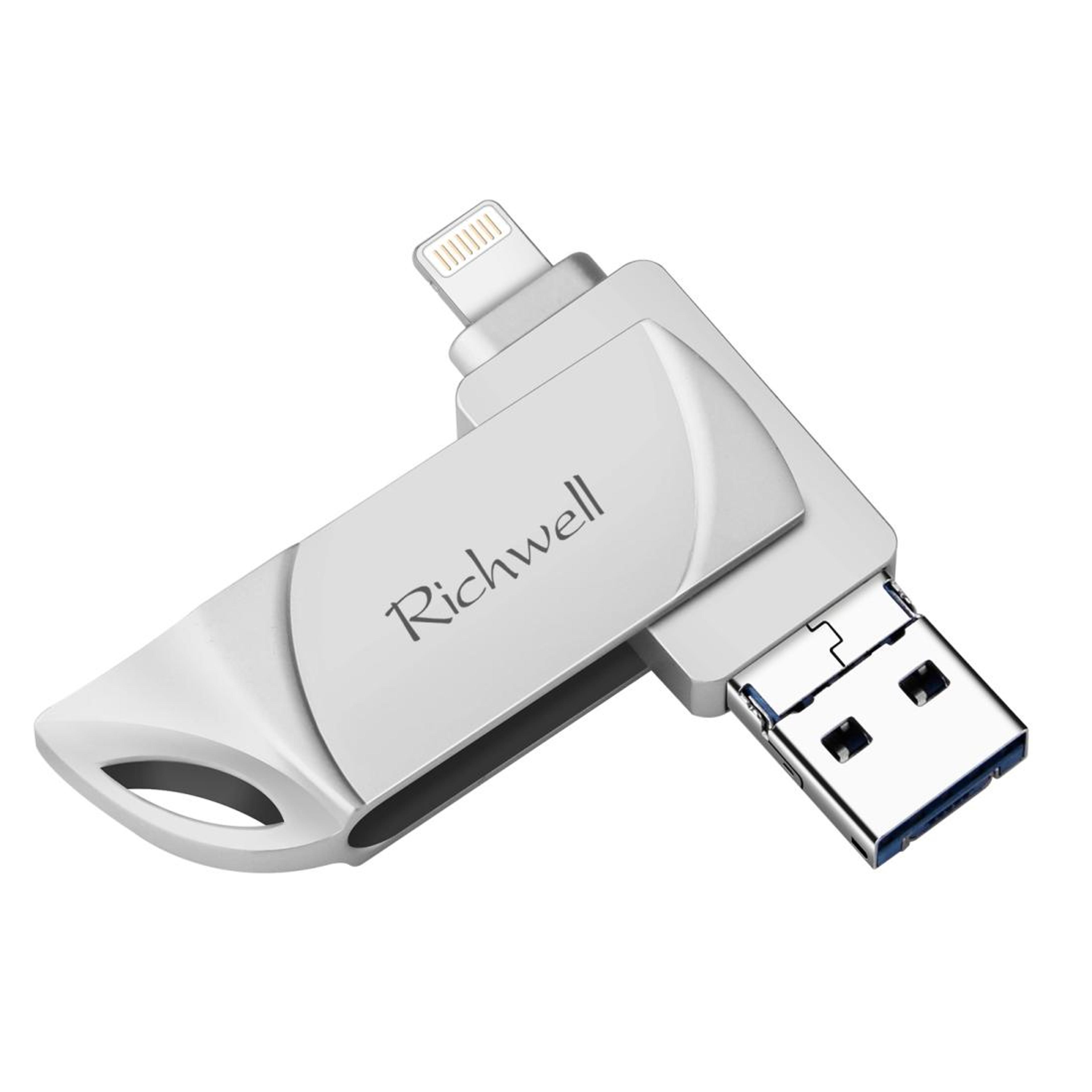 richwell dxz66 16gb 3 in 1 usb flash drive for iphone ipad android usb 3.0 otg memory stick