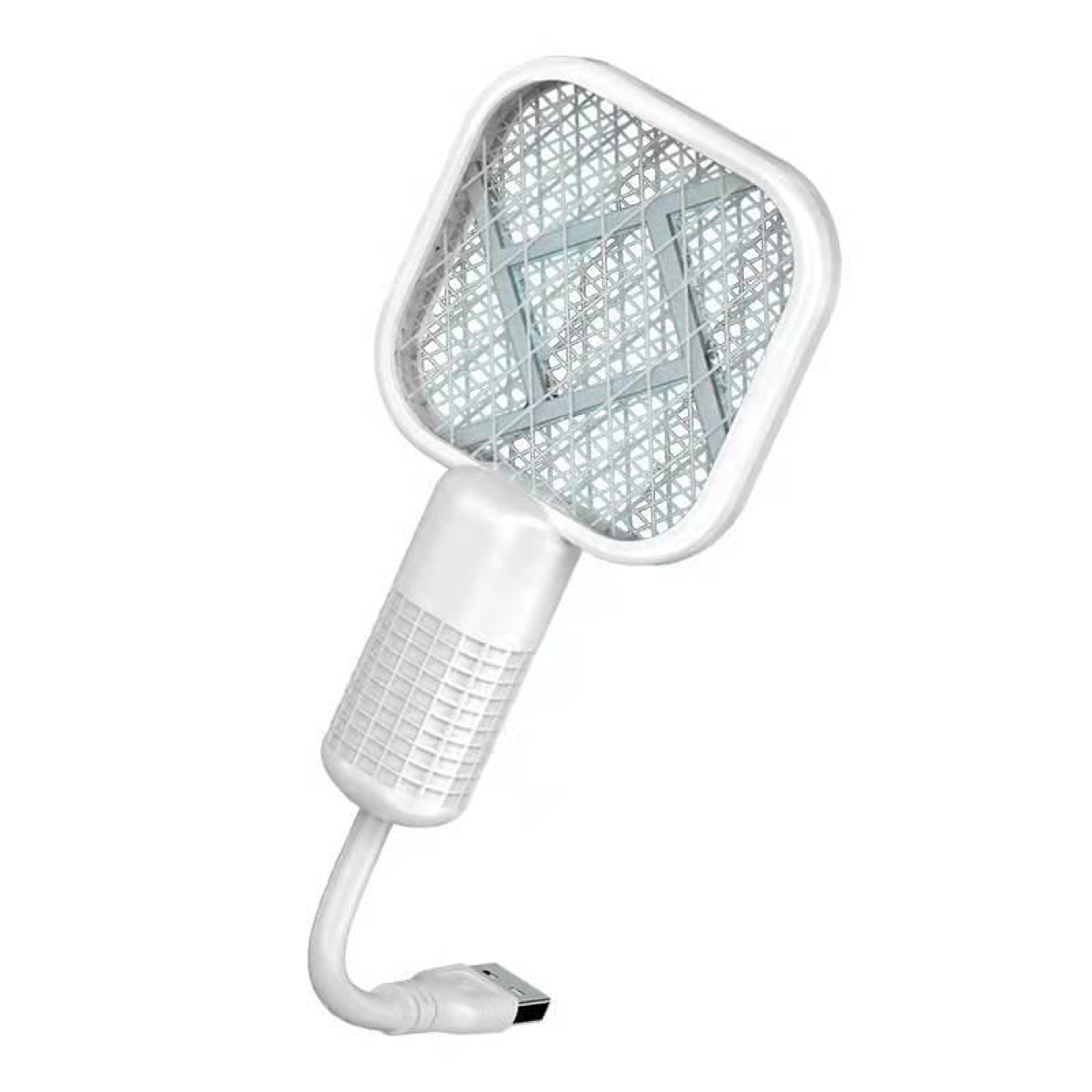 2 in 1 usb electric mosquito swatter with mosquito lamp portable mosquito repellent racket