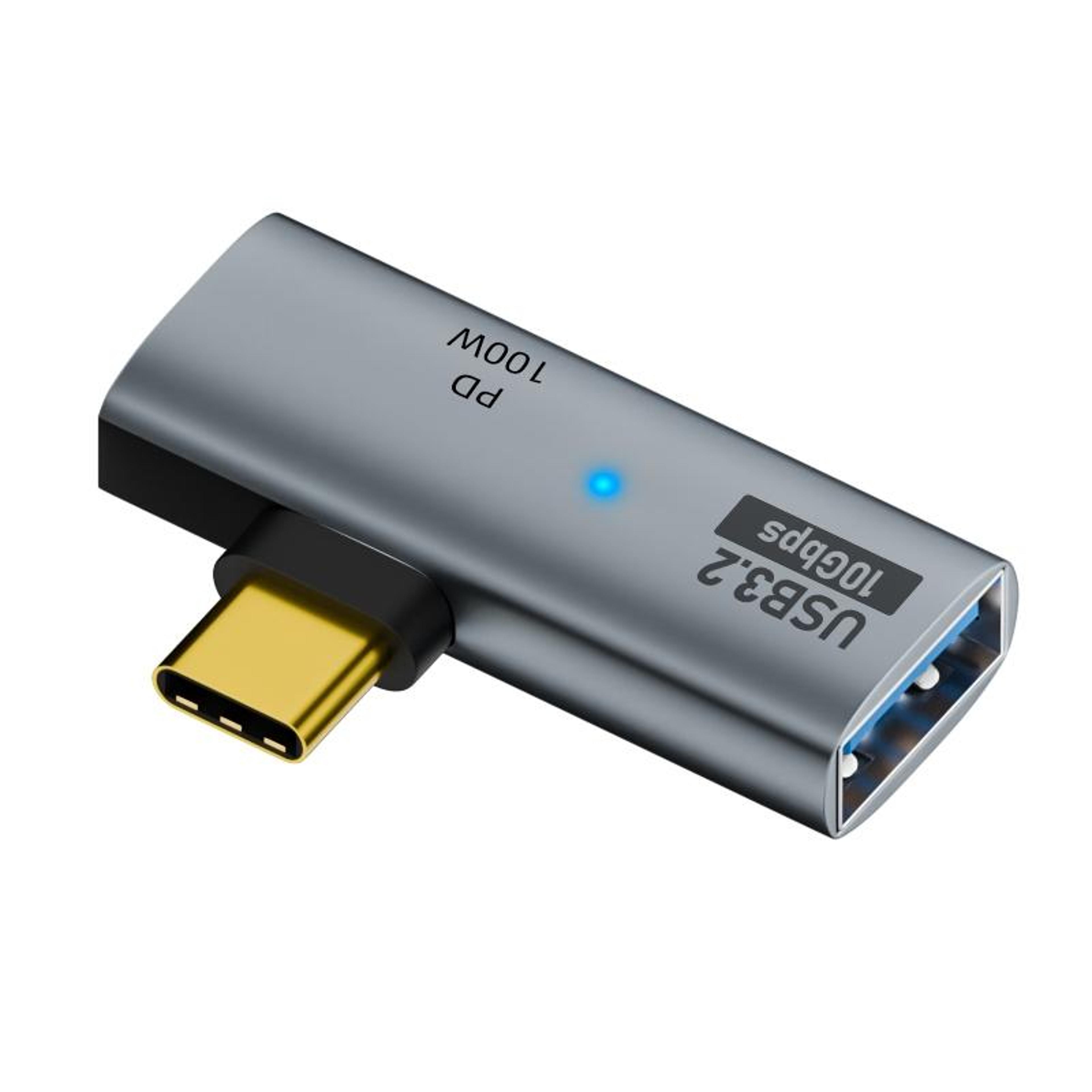 2 in 1 usb c otg adapter with 100w pd charging adapter and 10gbps data transfer