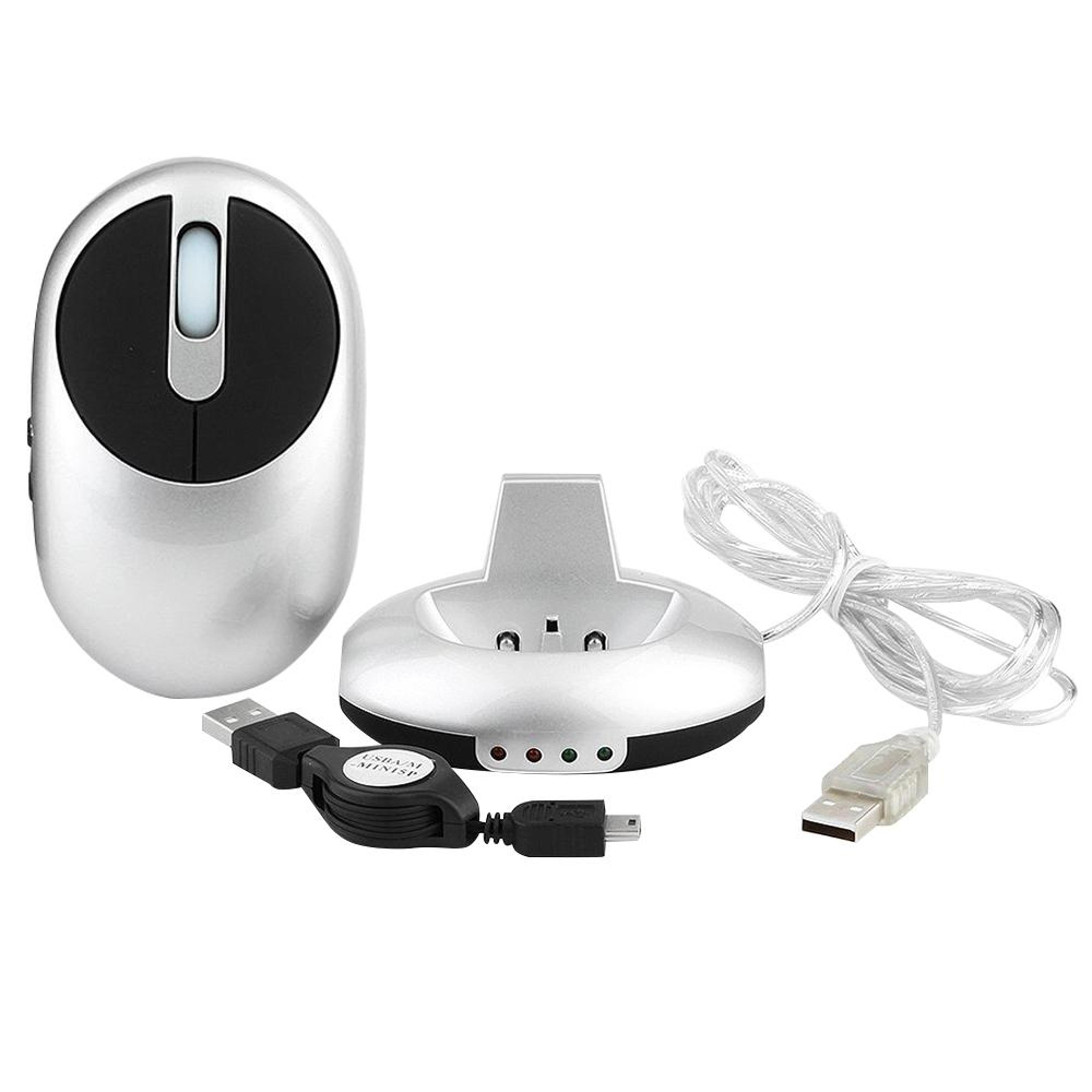 mz-012 wireless rechargeable mouse with 3 port usb hub mouse and charging dock