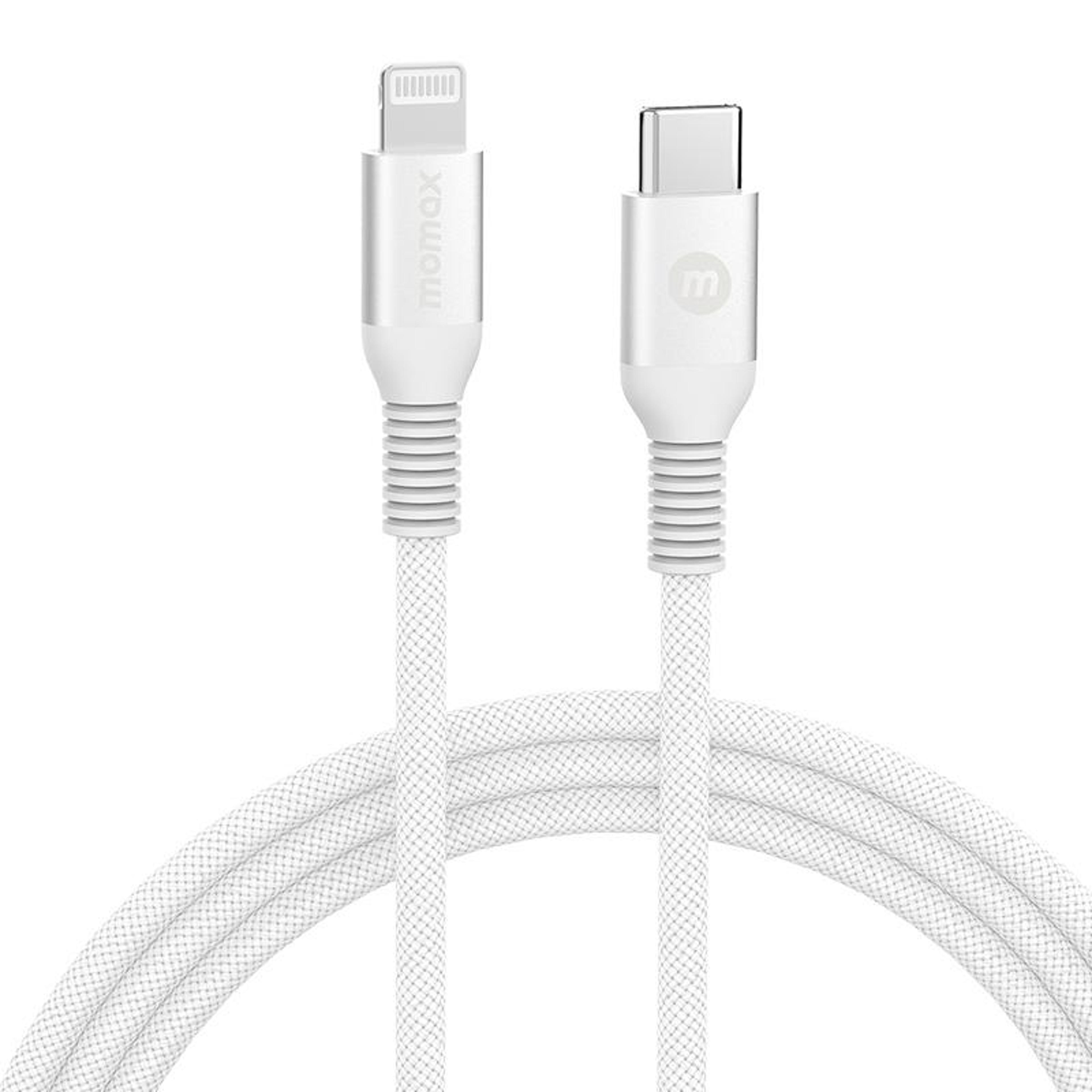 momax usb-c to lightning cable pd fast charging braided iphone charging cable 1.2m