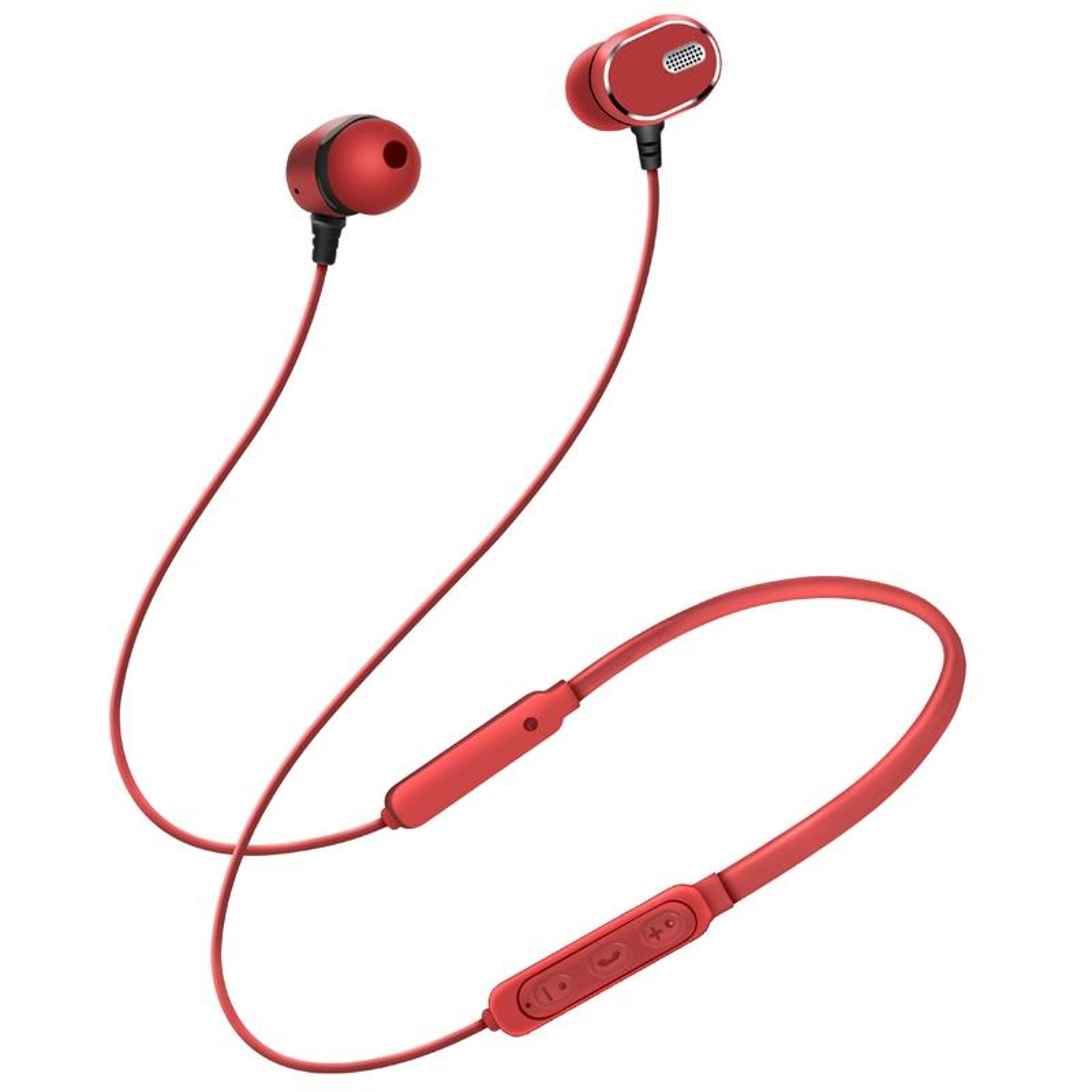 dm-22 bluetooth neckband headphones wireless sports earphones with magnetic earbuds and mic