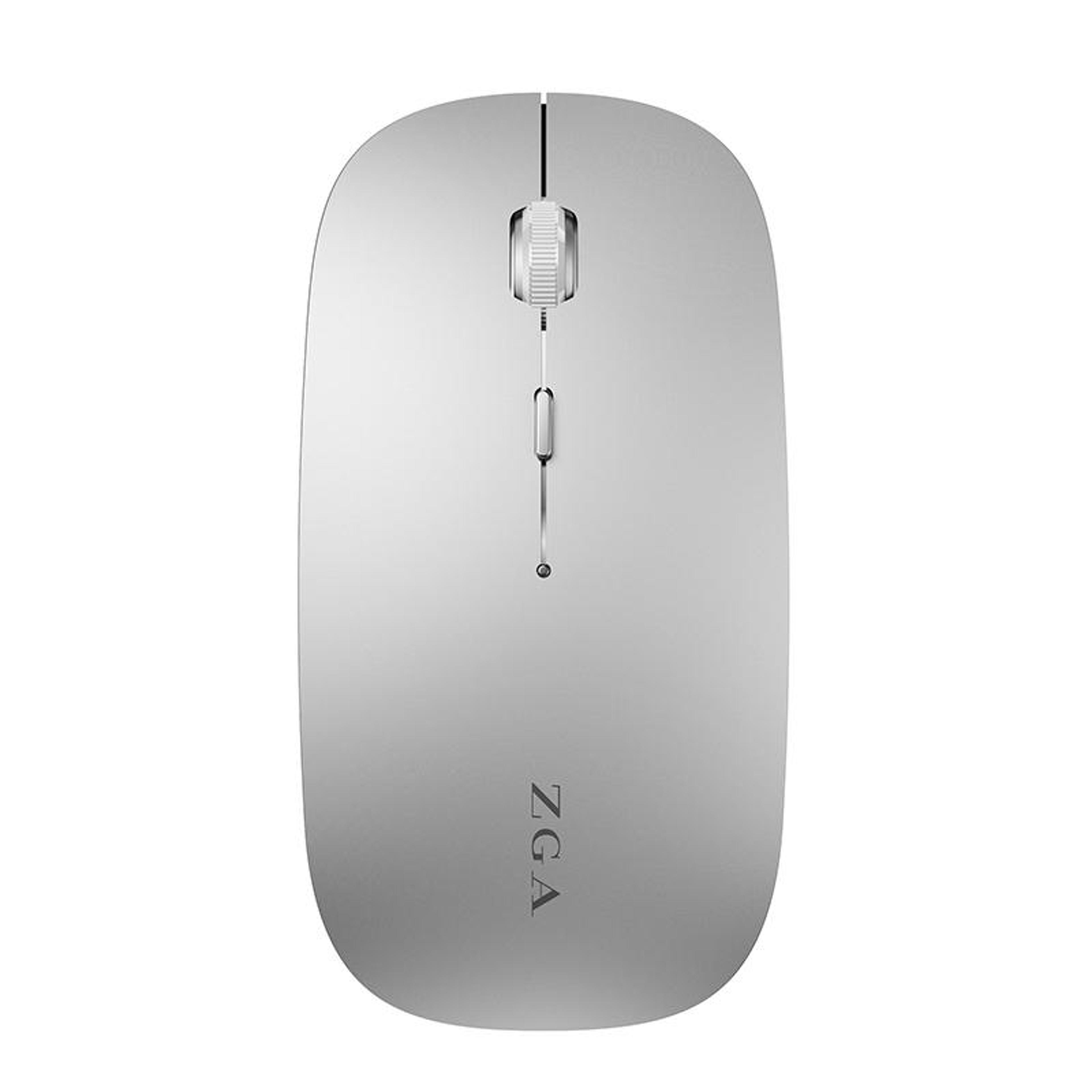zga dual mode wireless mouse bluetooth 5.0 rechargeable silent portable computer mouse