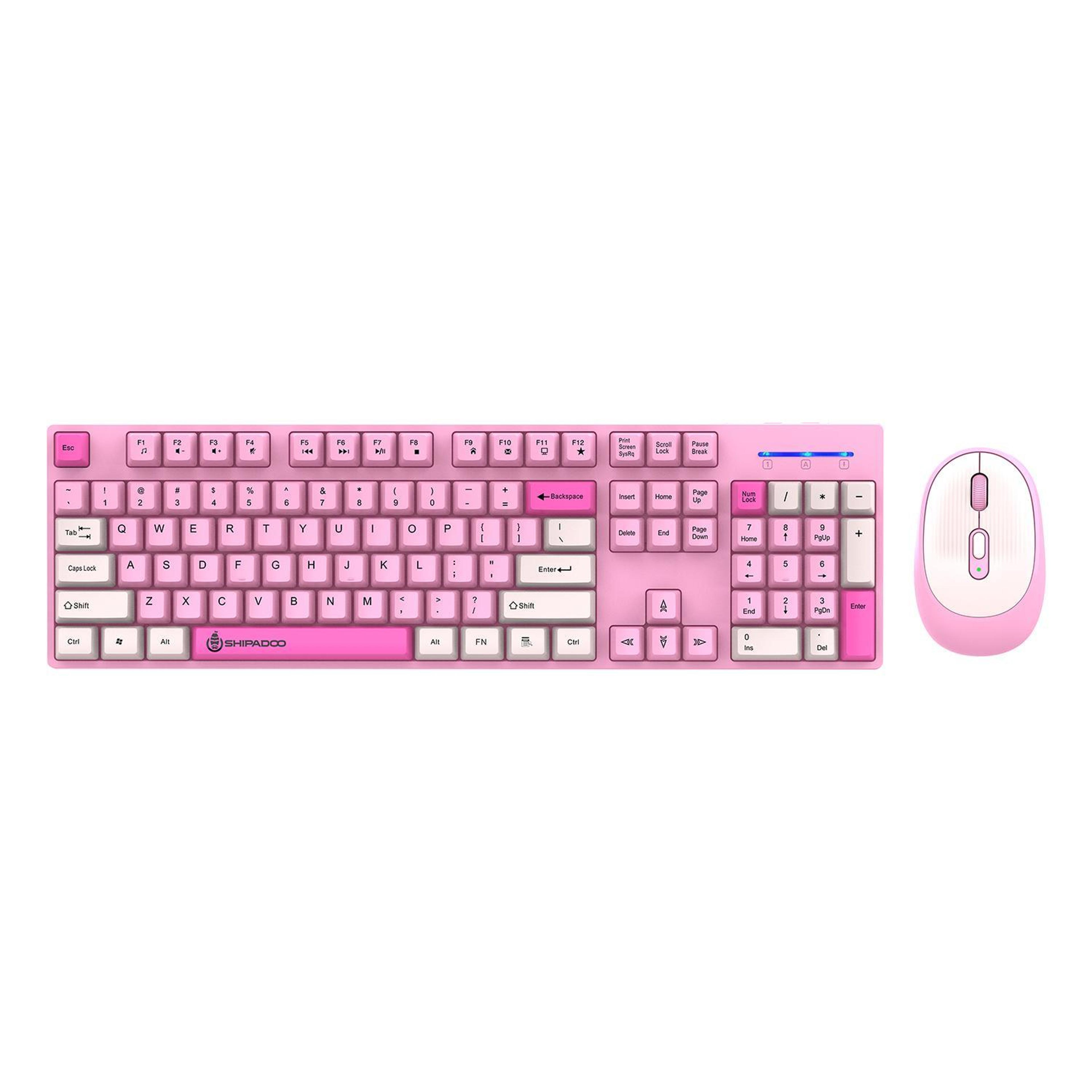 shipadoo wireless keyboard and mouse combo 2.4g ergonomic wireless keyboard mouse set with adjustable dpi