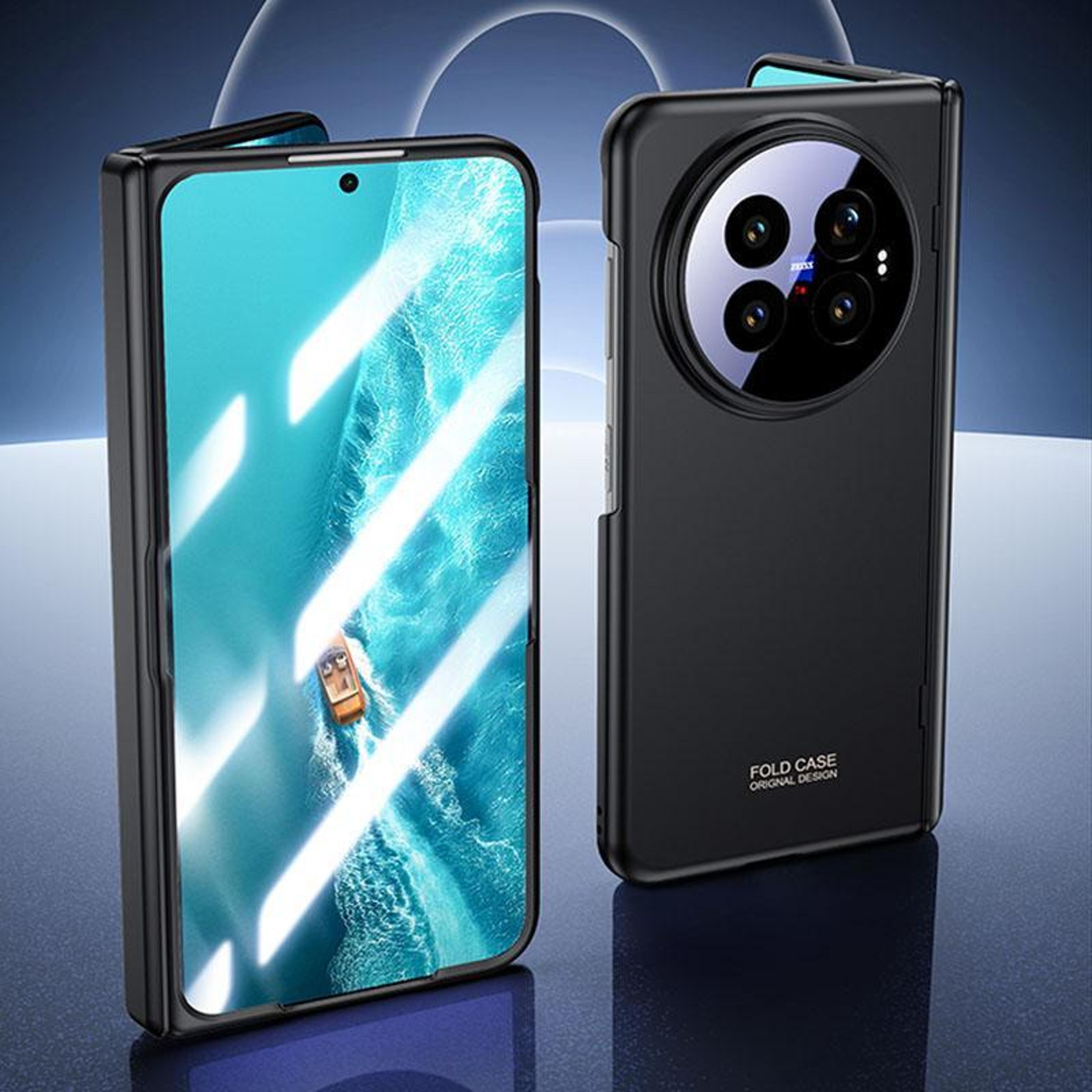 vivo x fold6 case with hinge protection built in screen protector frosted pc foldable phone cover