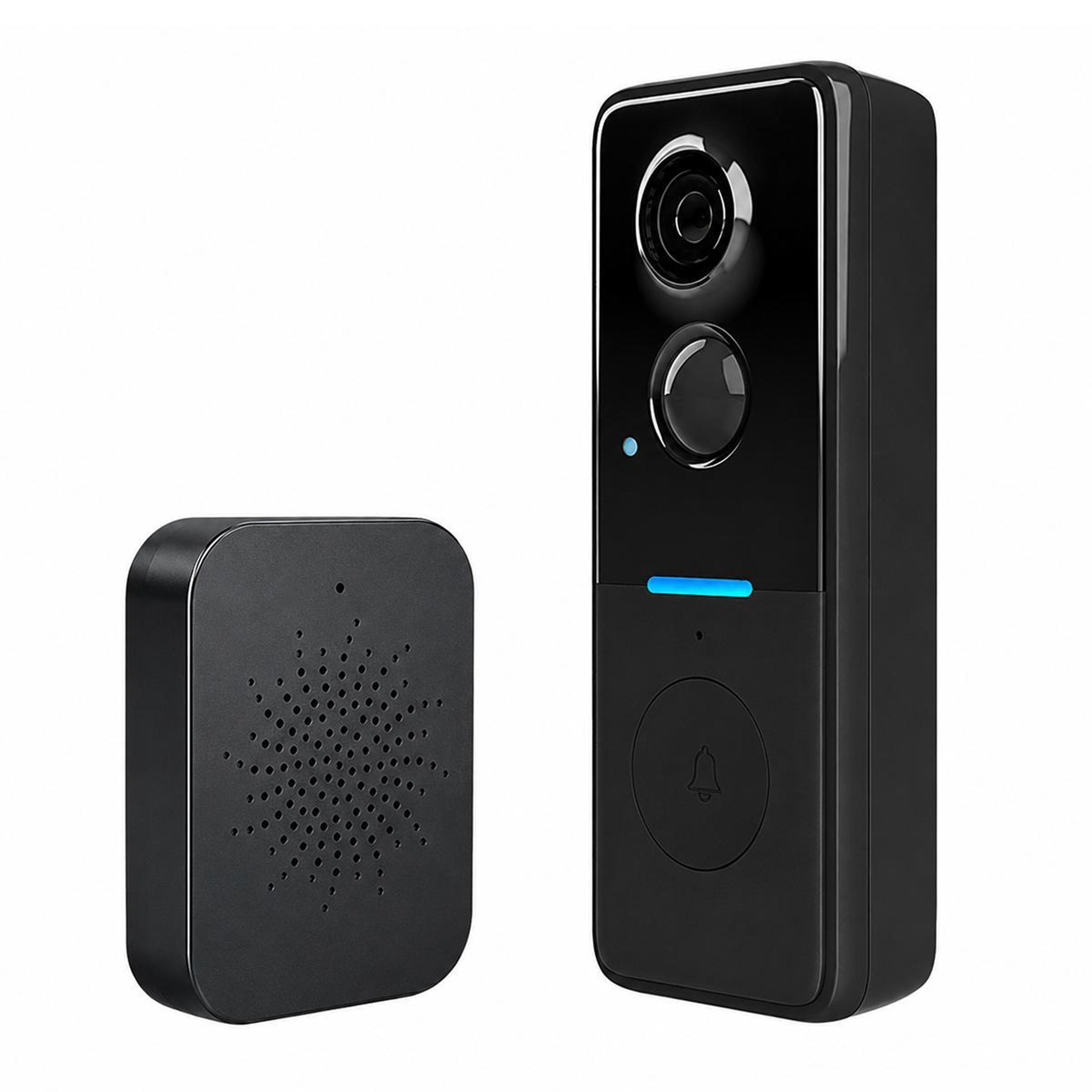 wireless video doorbell smart doorbell camera with hd video pir motion detection and two way audio