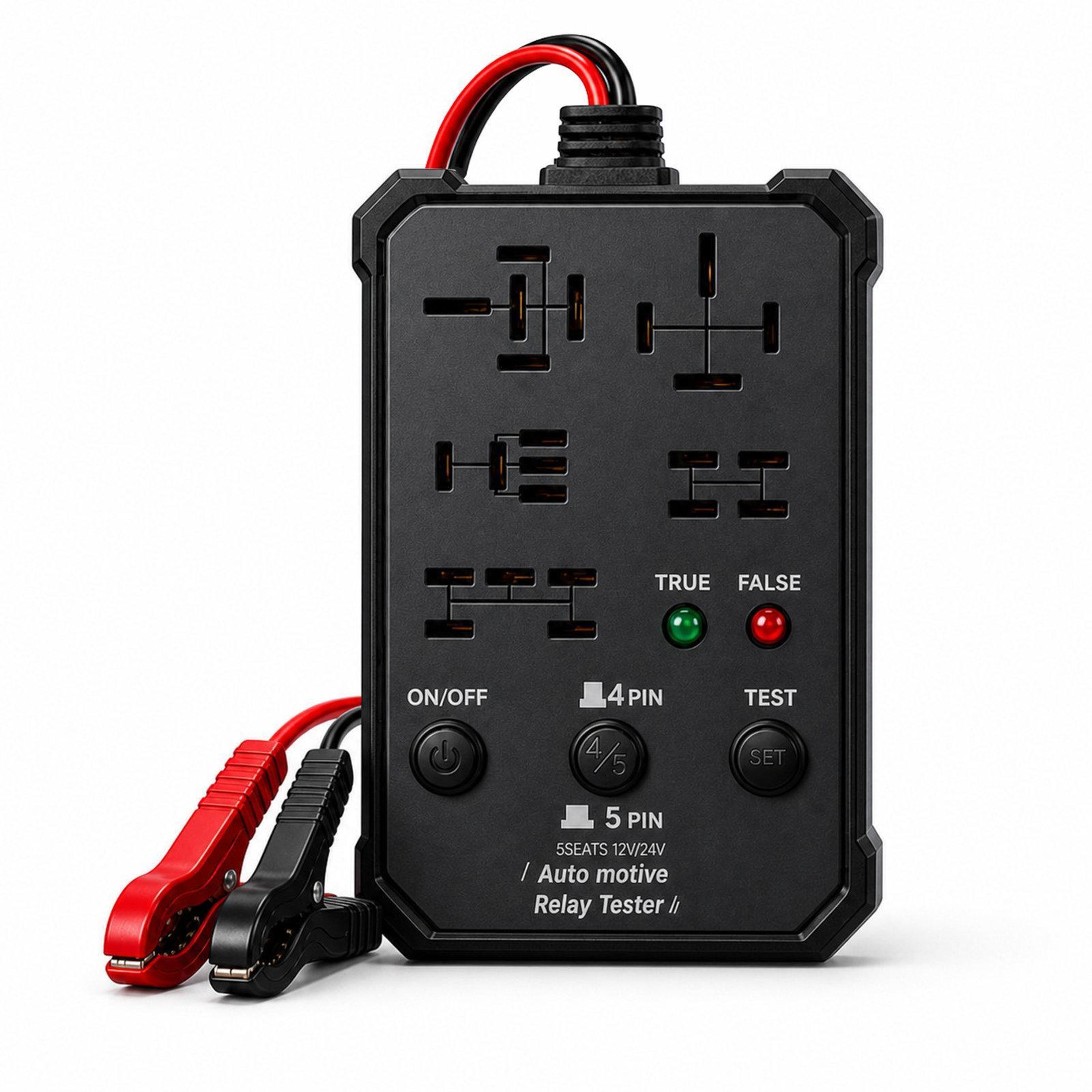 universal automotive relay tester 12v 24v auto relay diagnostic tool for 4 pin 5 pin relays