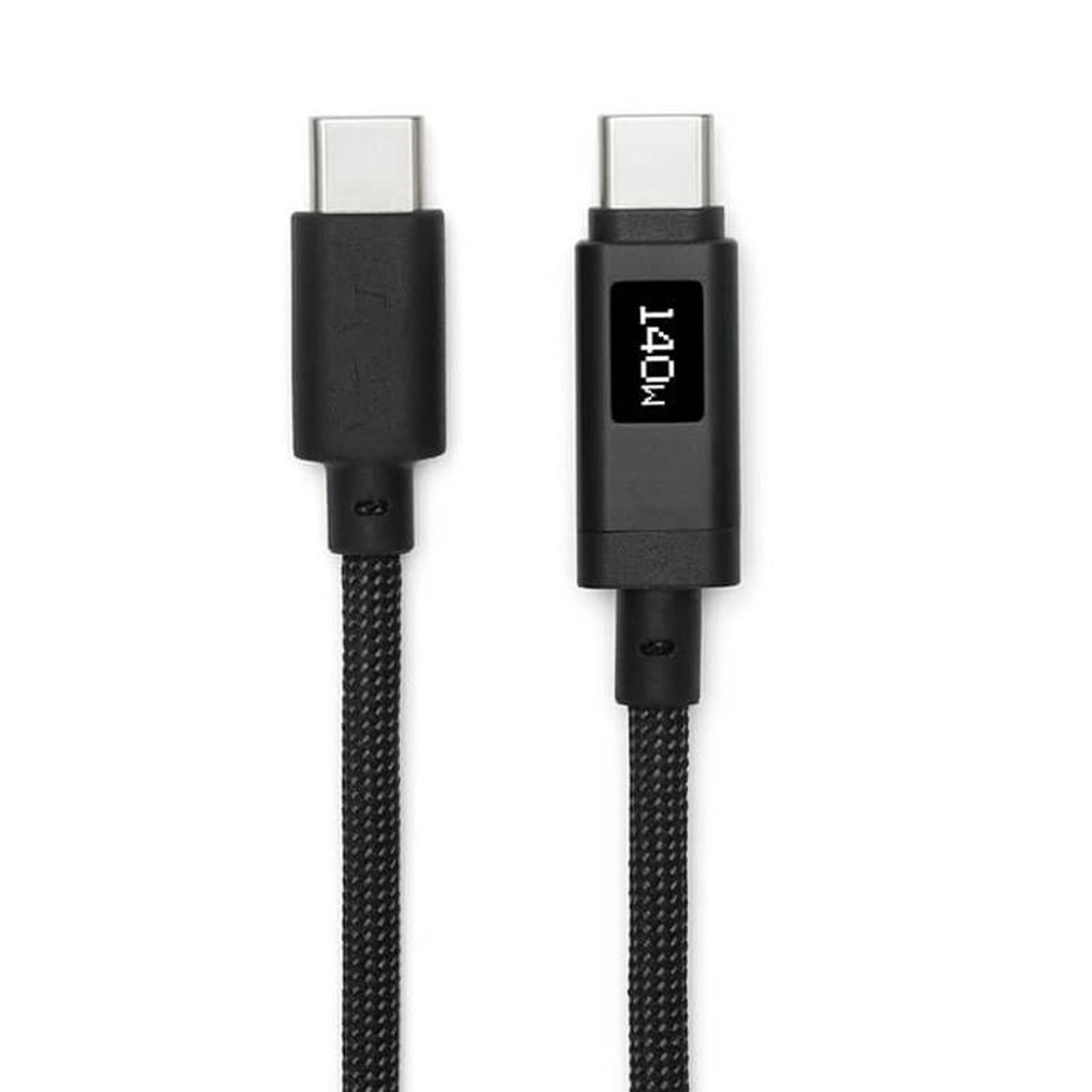 140w usb-c to usb-c cable with oled display for dji power charger, 7a pd 3.1 fast charging