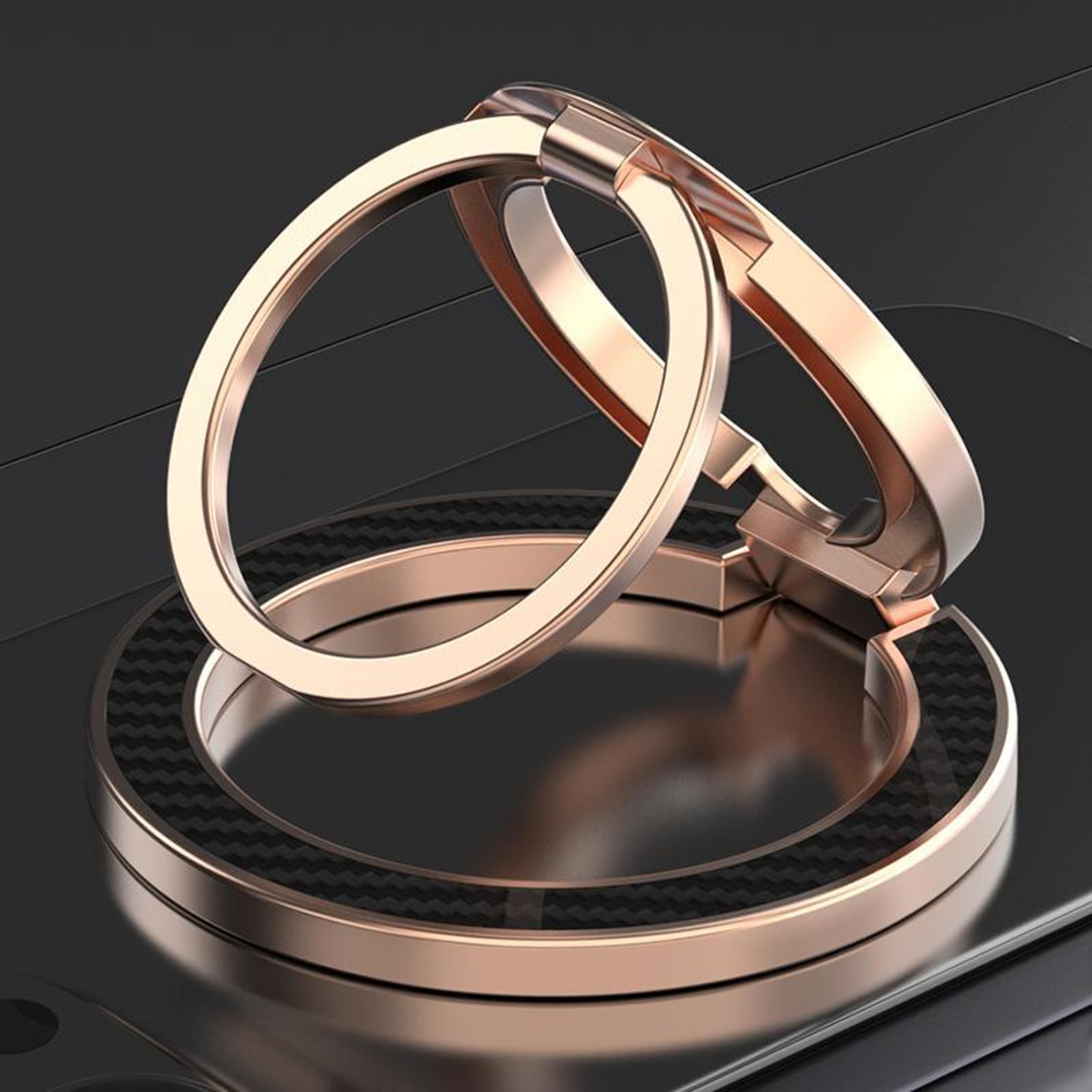 dual axis magnetic phone holder with 360 rotating phone ring stand foldable grip