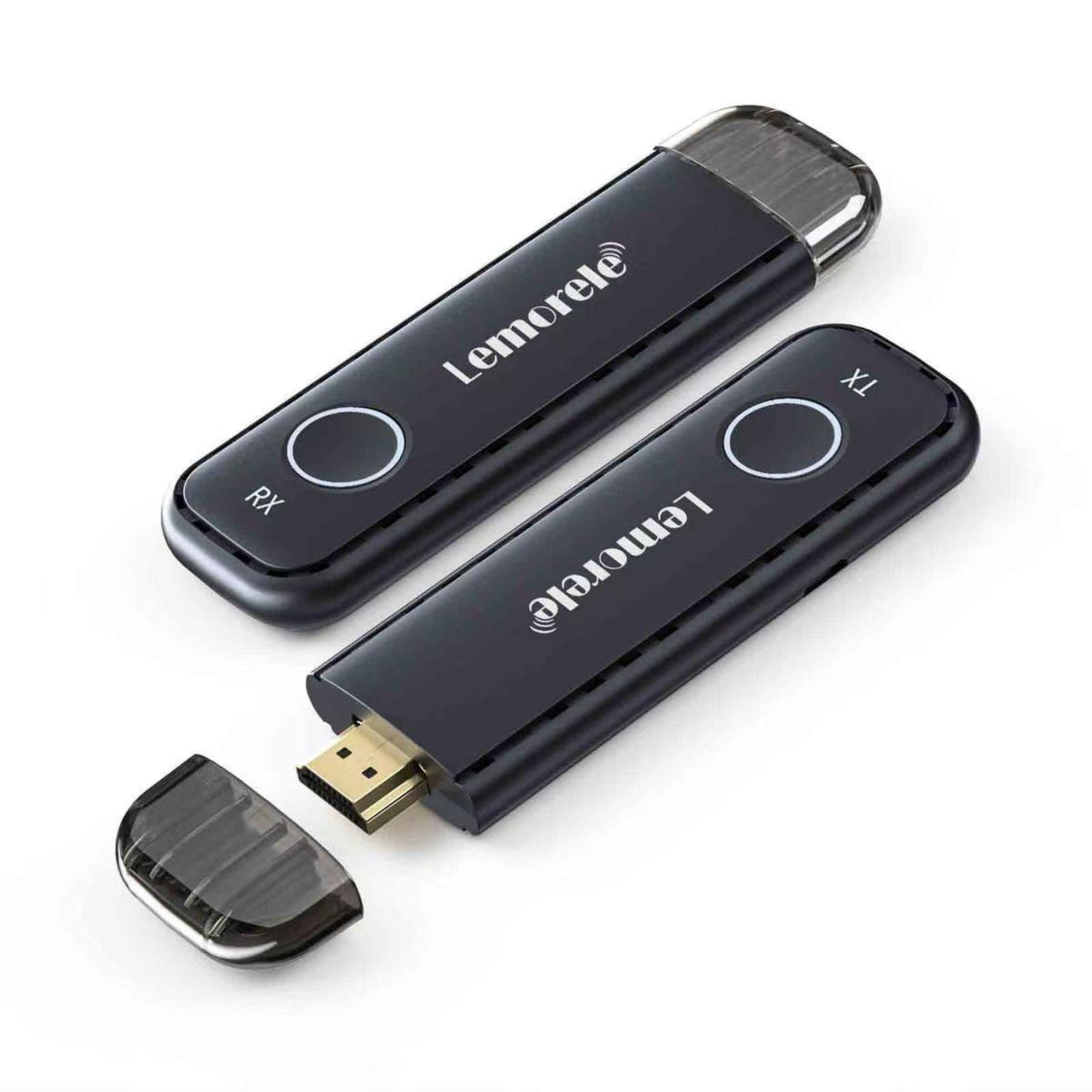lemorele g57 wireless hdmi transmitter and receiver 1080p presentation adapter with 8 transmitter support