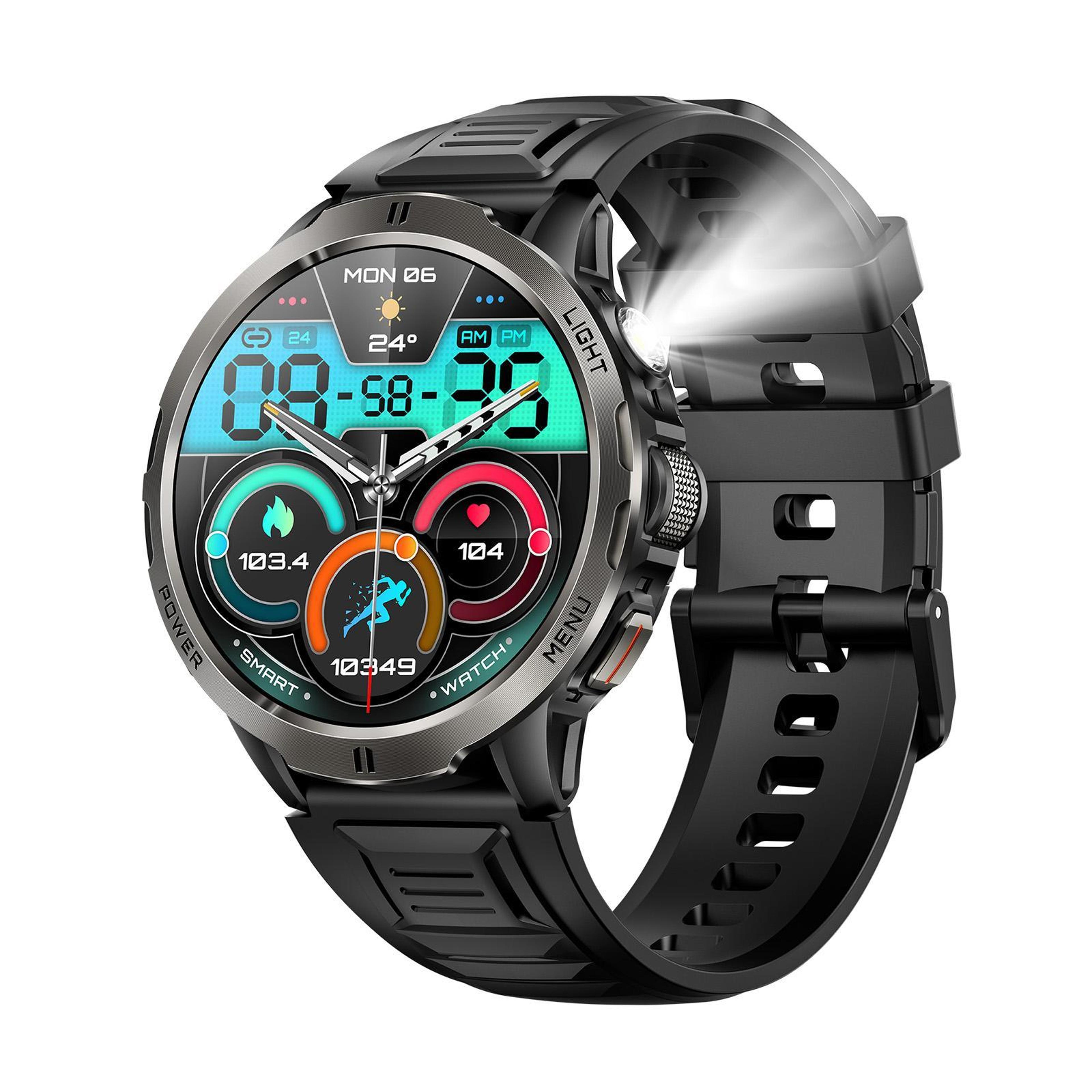 kt92 smart watch with 1.7 inch tft display 3atm waterproof long battery life