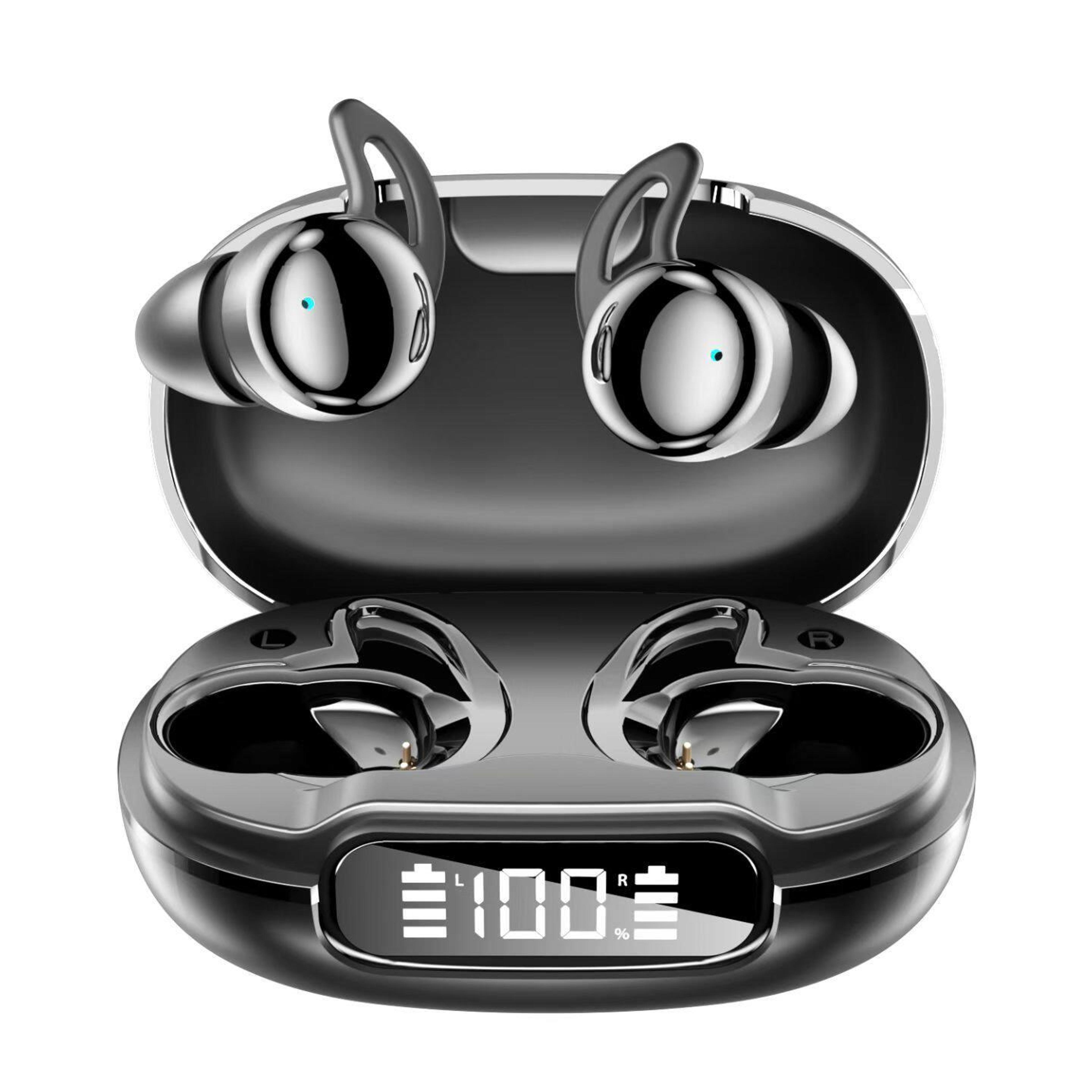 q81 wireless bluetooth earbuds with 50db noise cancelling led display charging case