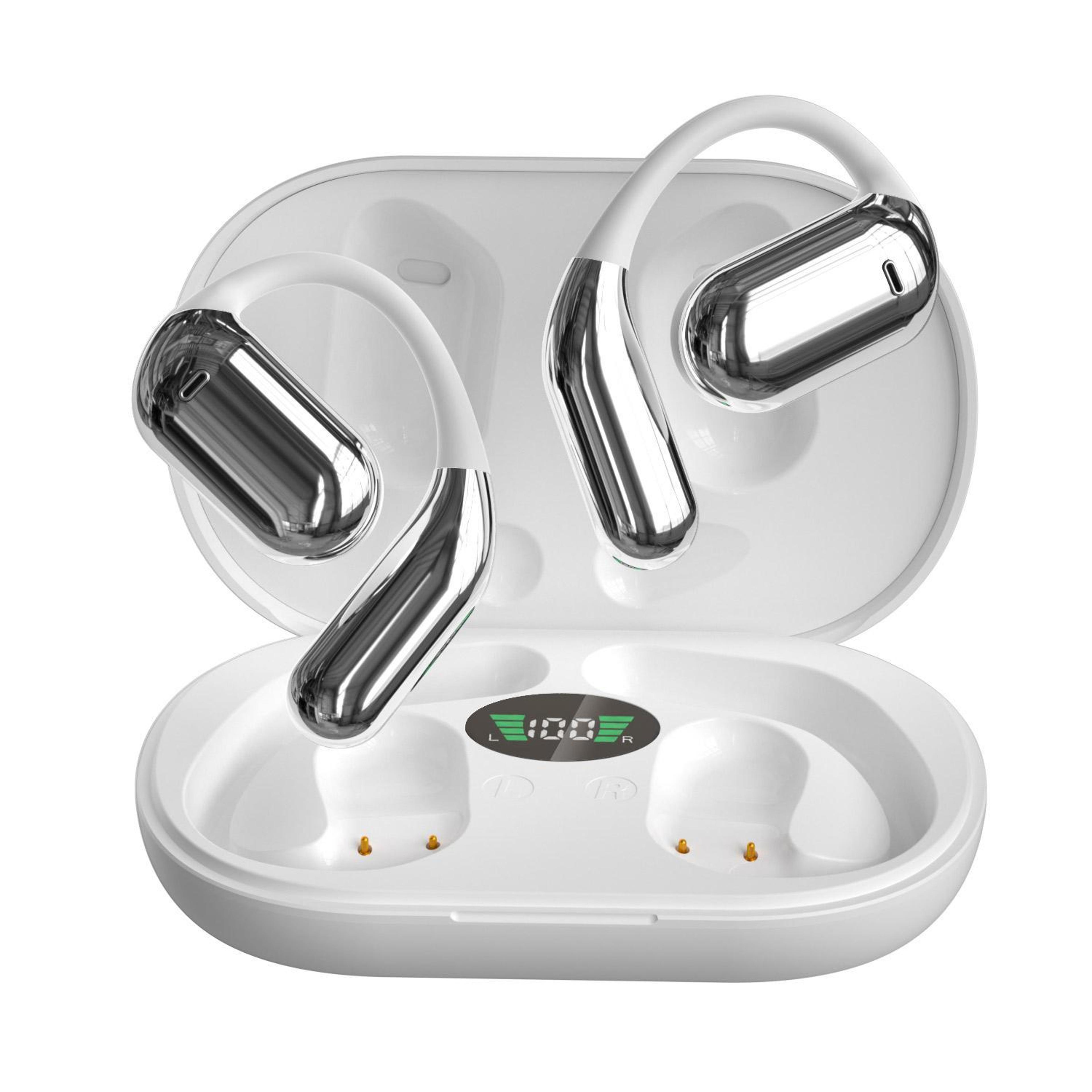 yyk q16 open ear bluetooth earbuds wireless bluetooth earphones with bluetooth 6.1 and charging case
