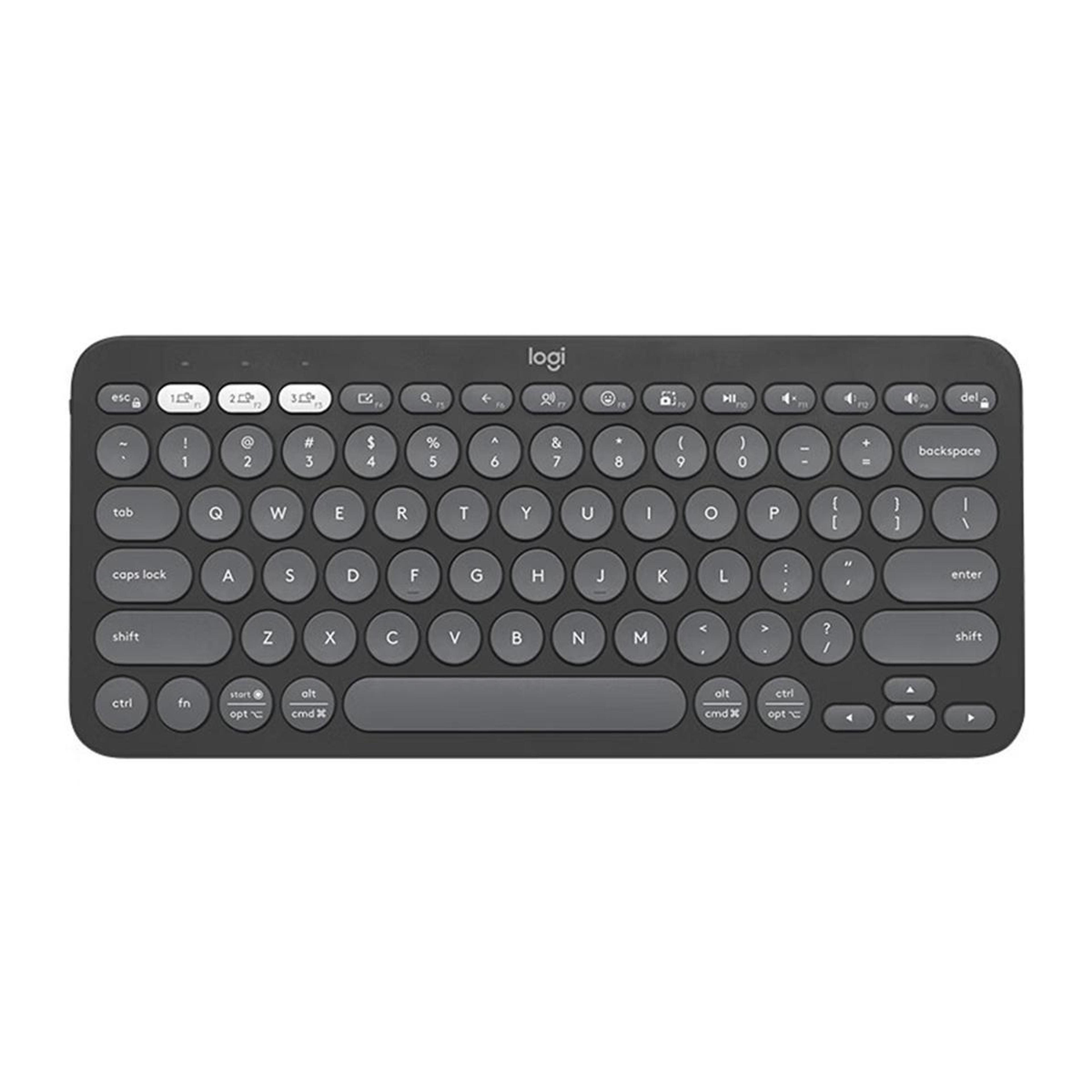 logitech k390 wireless bluetooth keyboard ultra thin portable multi device keyboard
