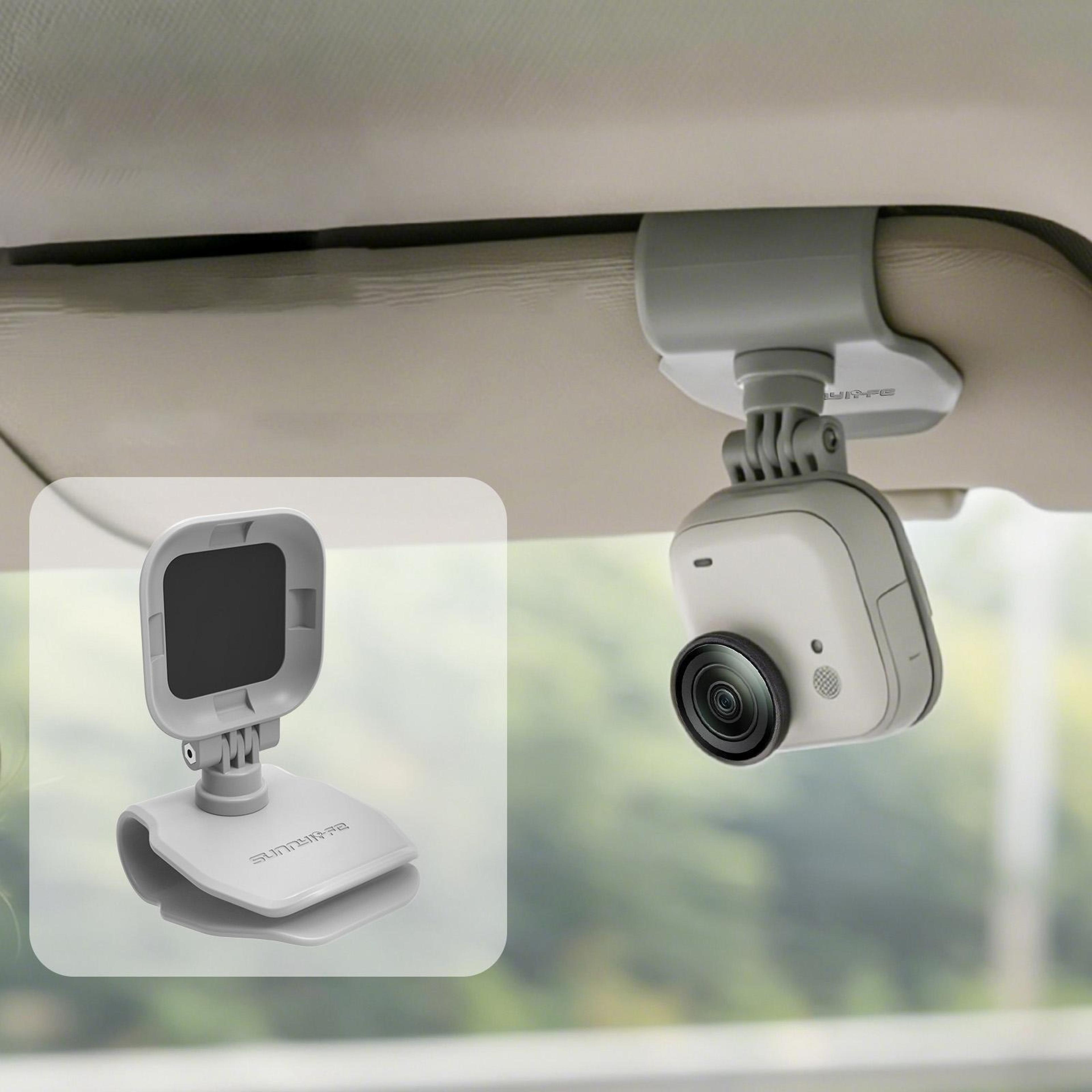 sunnylife magnetic car sun visor mount for insta360 go ultra 360 rotating action camera holder