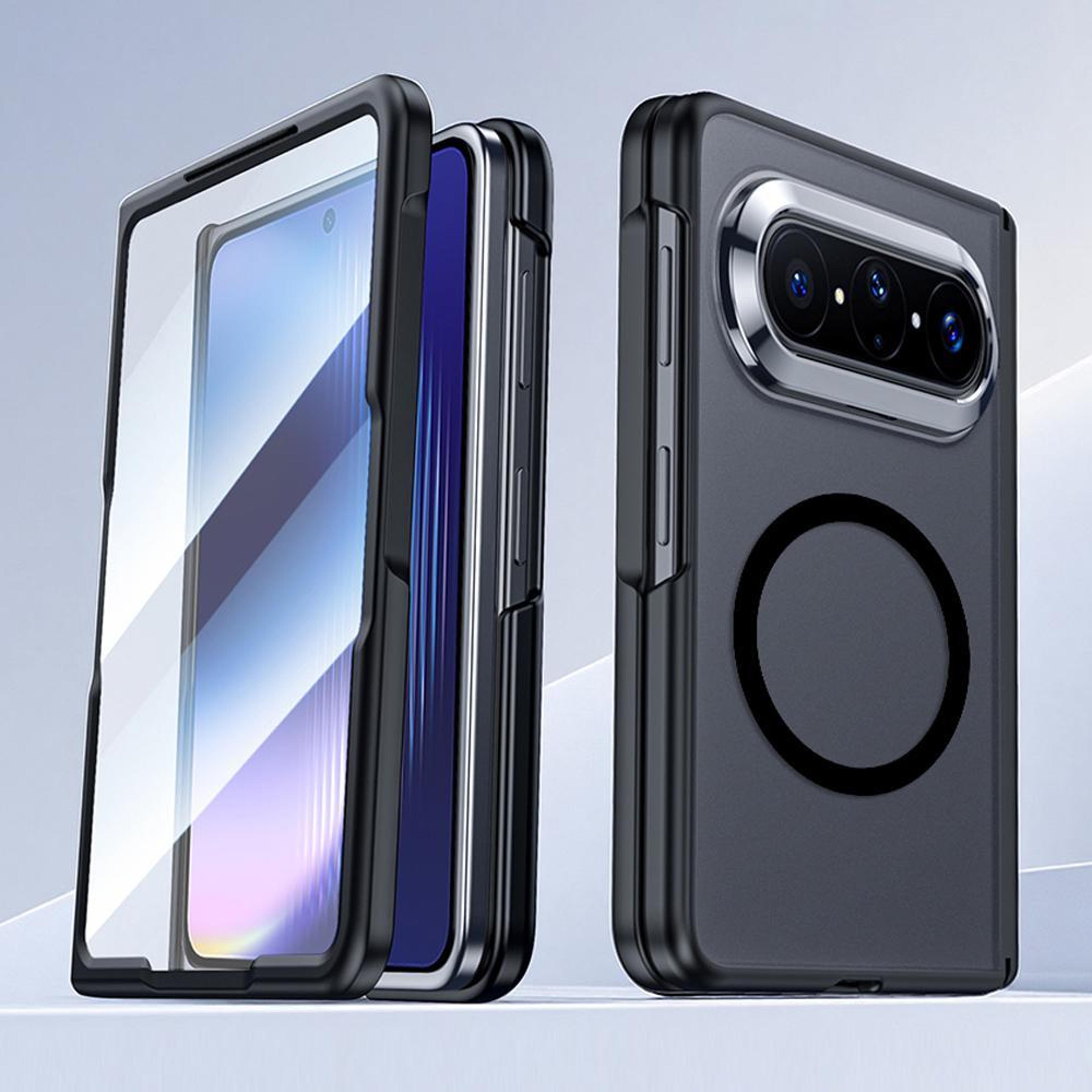 huawei pura x max magnetic phone case with integrated screen protector slim protective cover