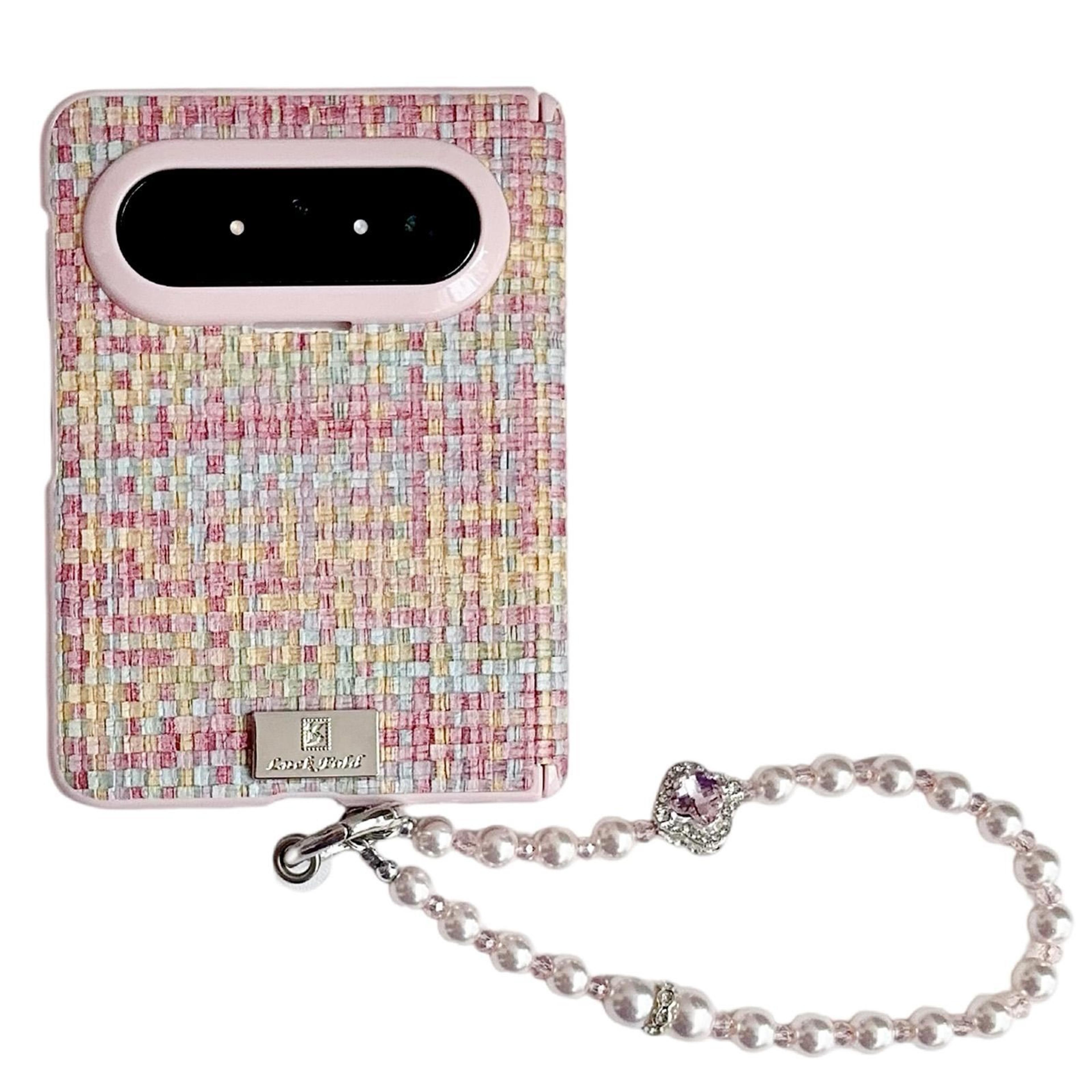 huawei pura x max magnetic leather texture phone case with wrist strap foldable protective cover