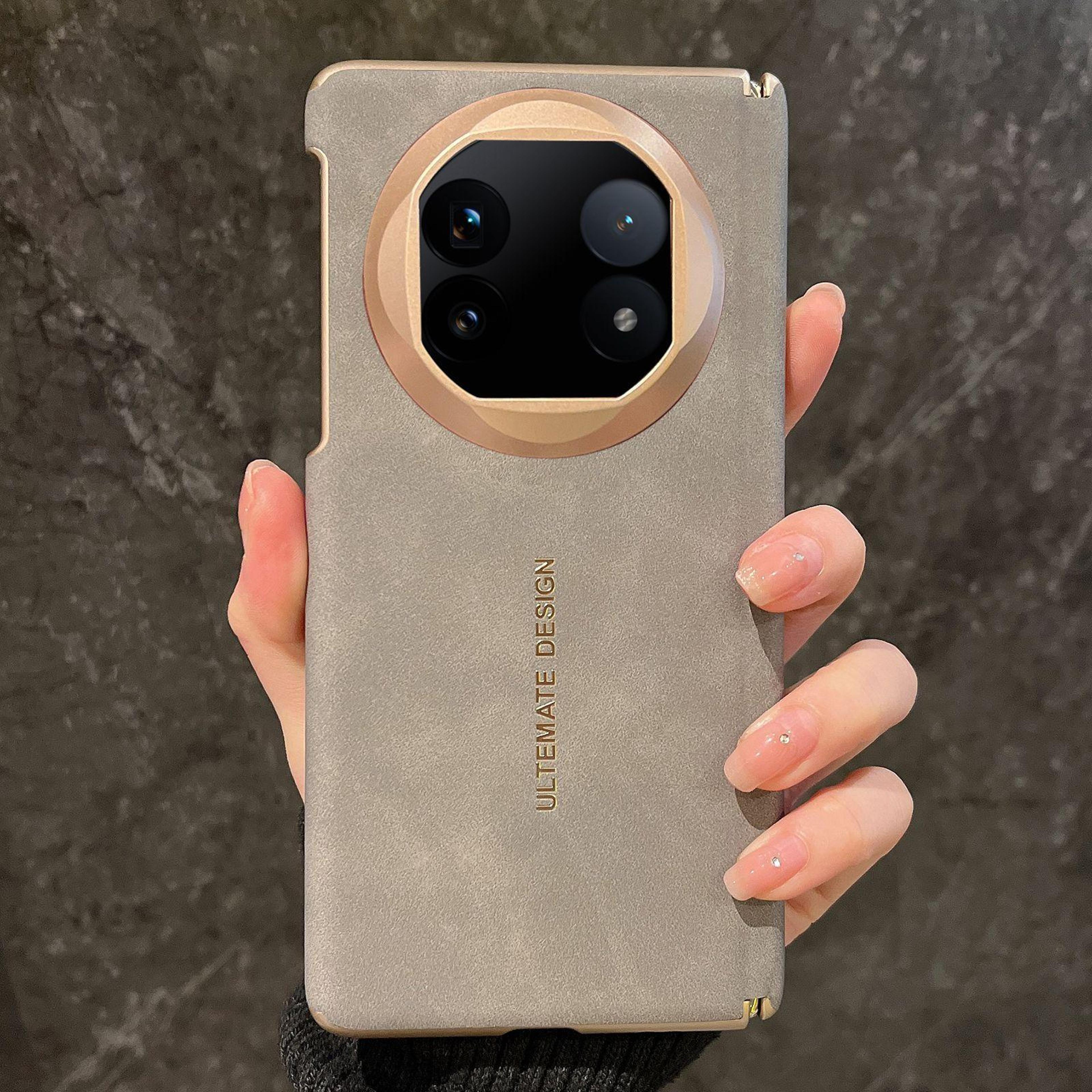 shockproof skin feel sheepskin phone case for vivo x fold5 slim protective cover