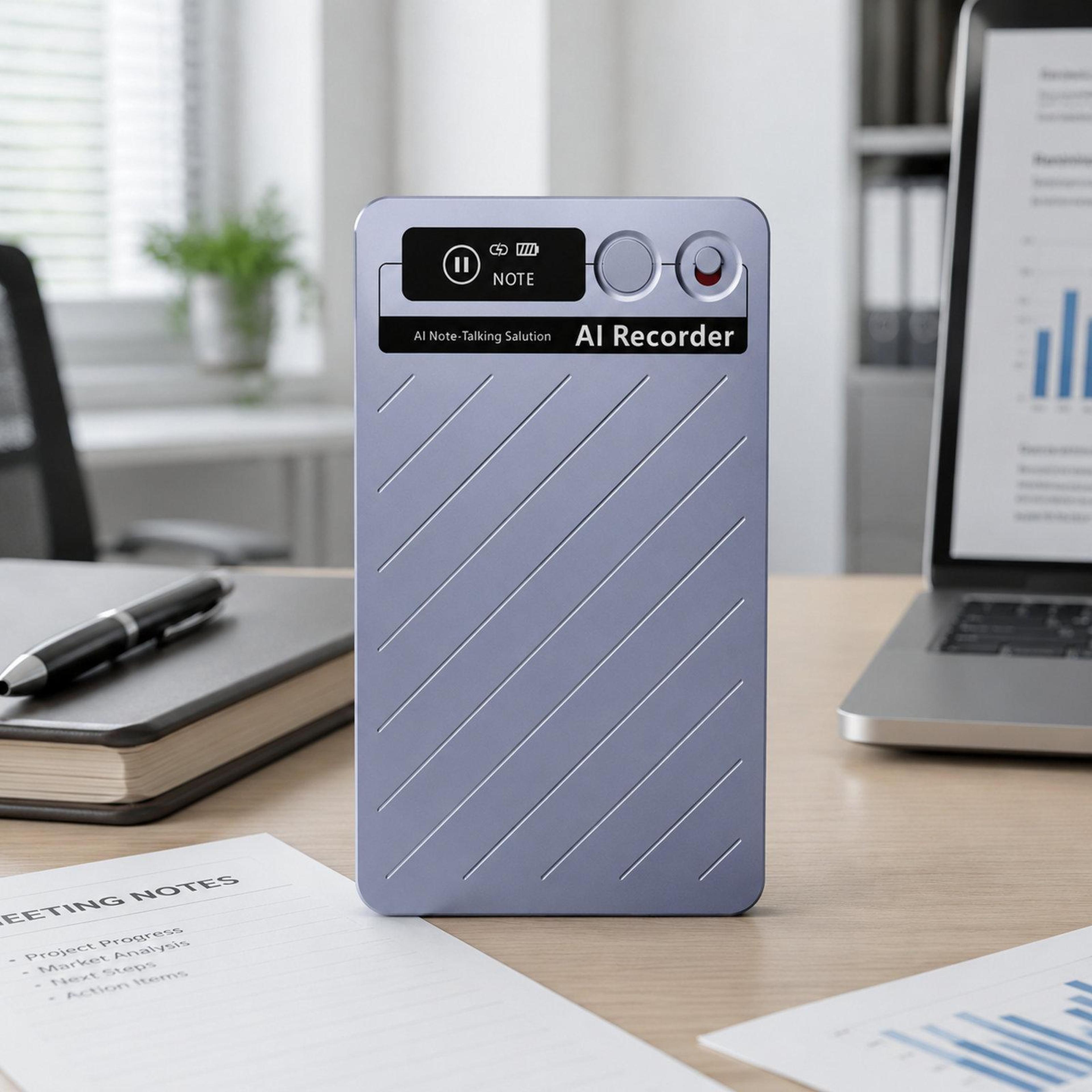 fw920e ai voice recorder with real-time translation, transcription & magnetic call recording 64gb