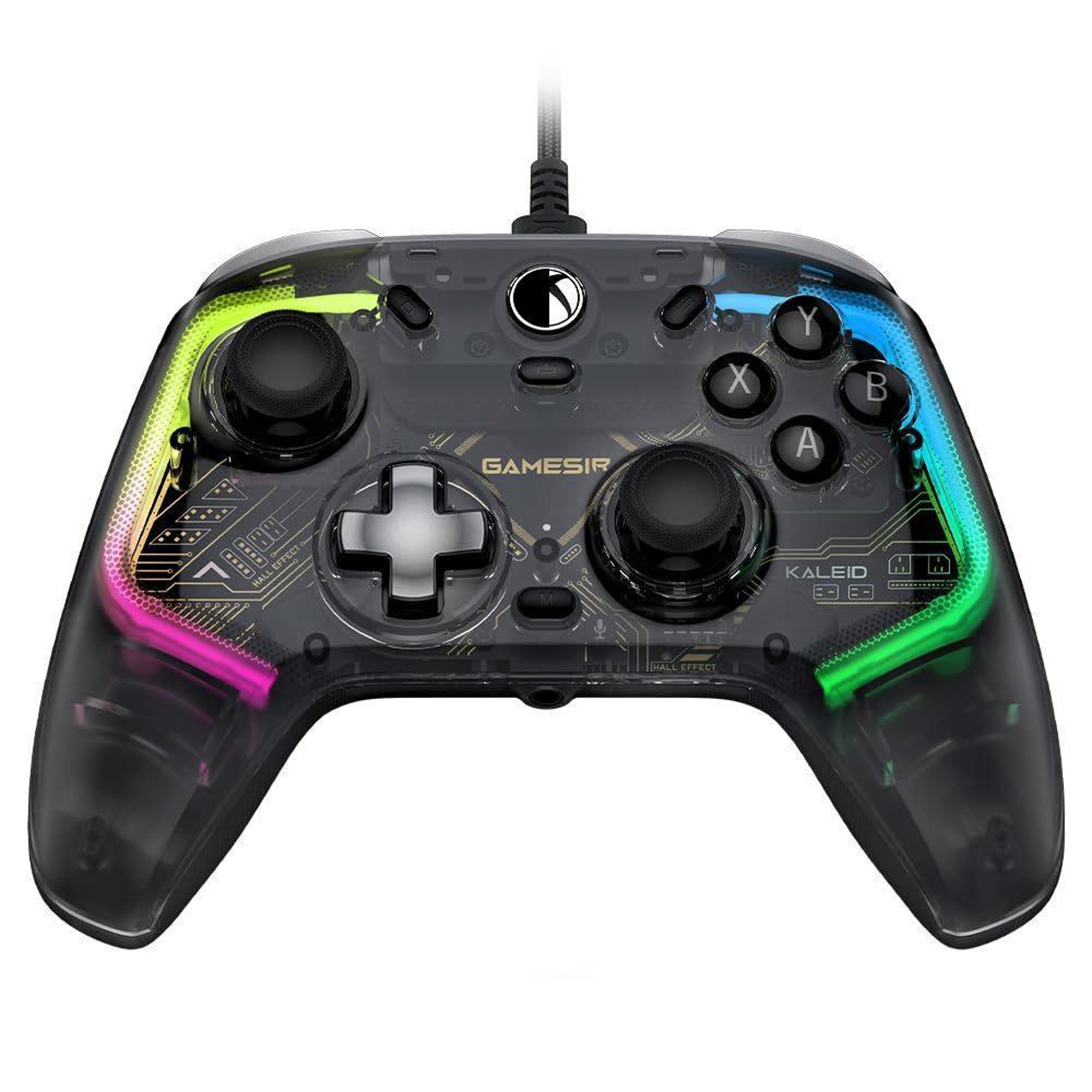 gamesir kaleid xbox wired controller with hall effect joysticks rgb gaming gamepad