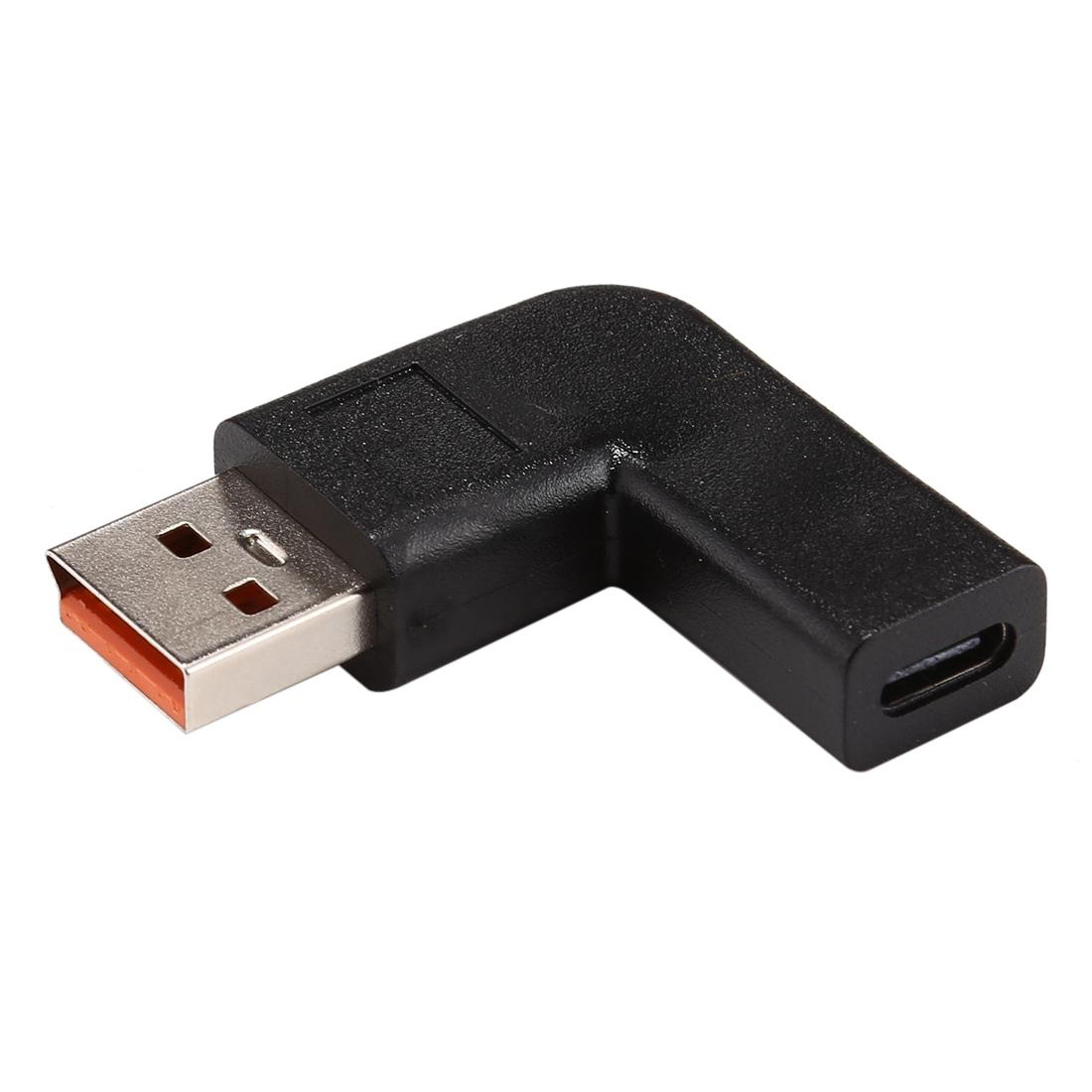 usb-c power adapter for lenovo yoga 3 90 degree type-c to yoga 3 converter 20v pd