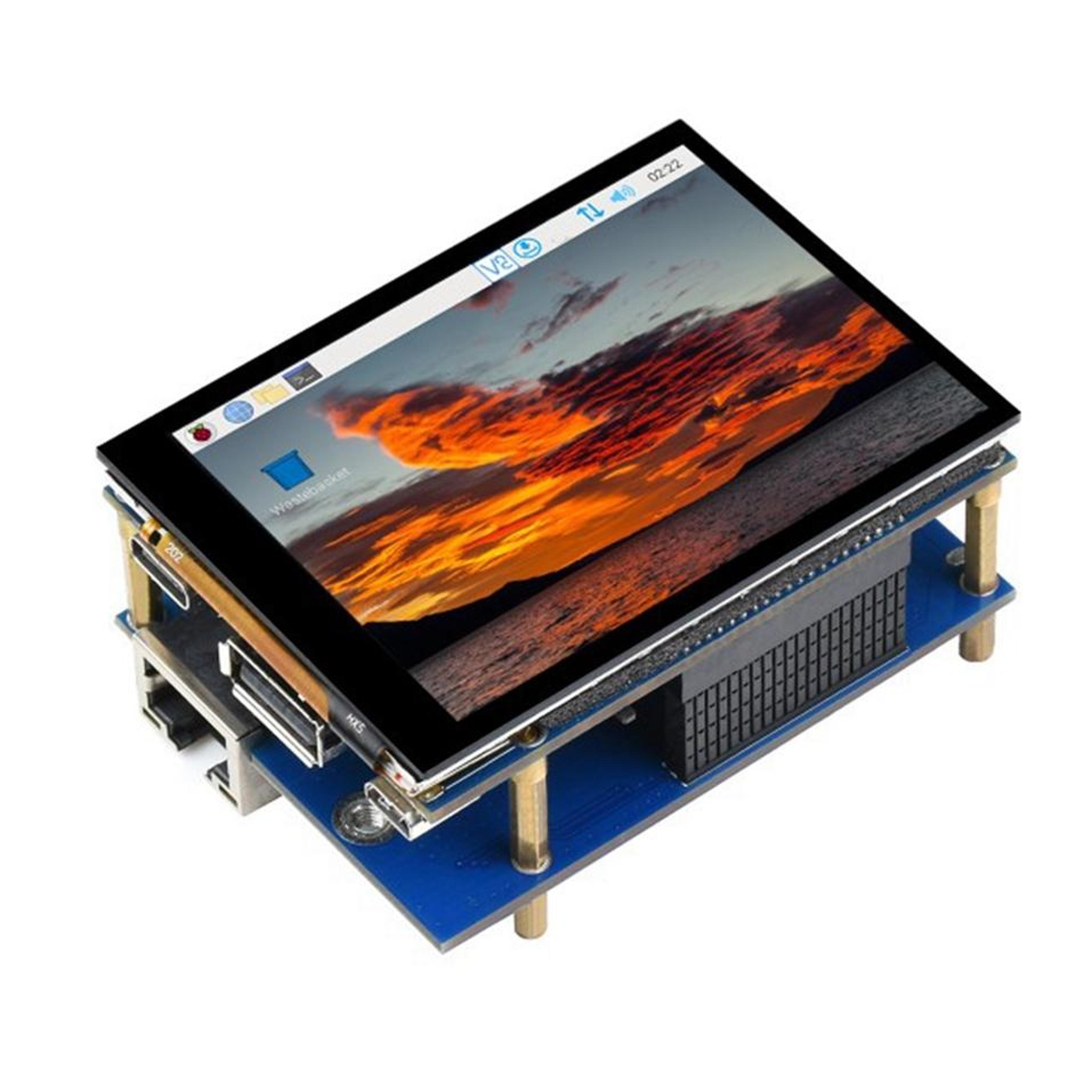 waveshare raspberry pi cm4 display 2.8 inch touch screen expansion board with interface expander