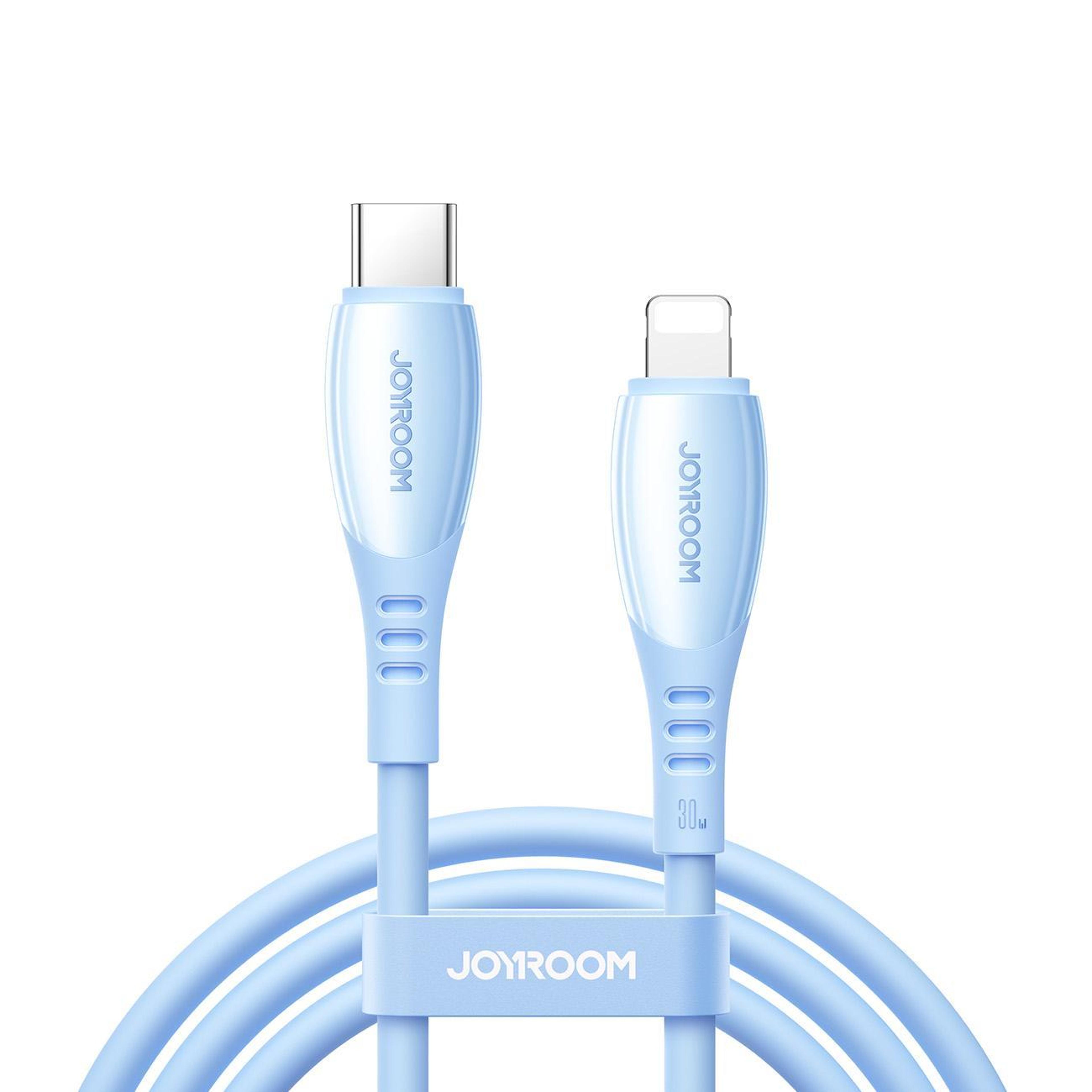 joyroom s-a59 30w fast charging cable usb-c to lightning 4ft durable iphone charging cable