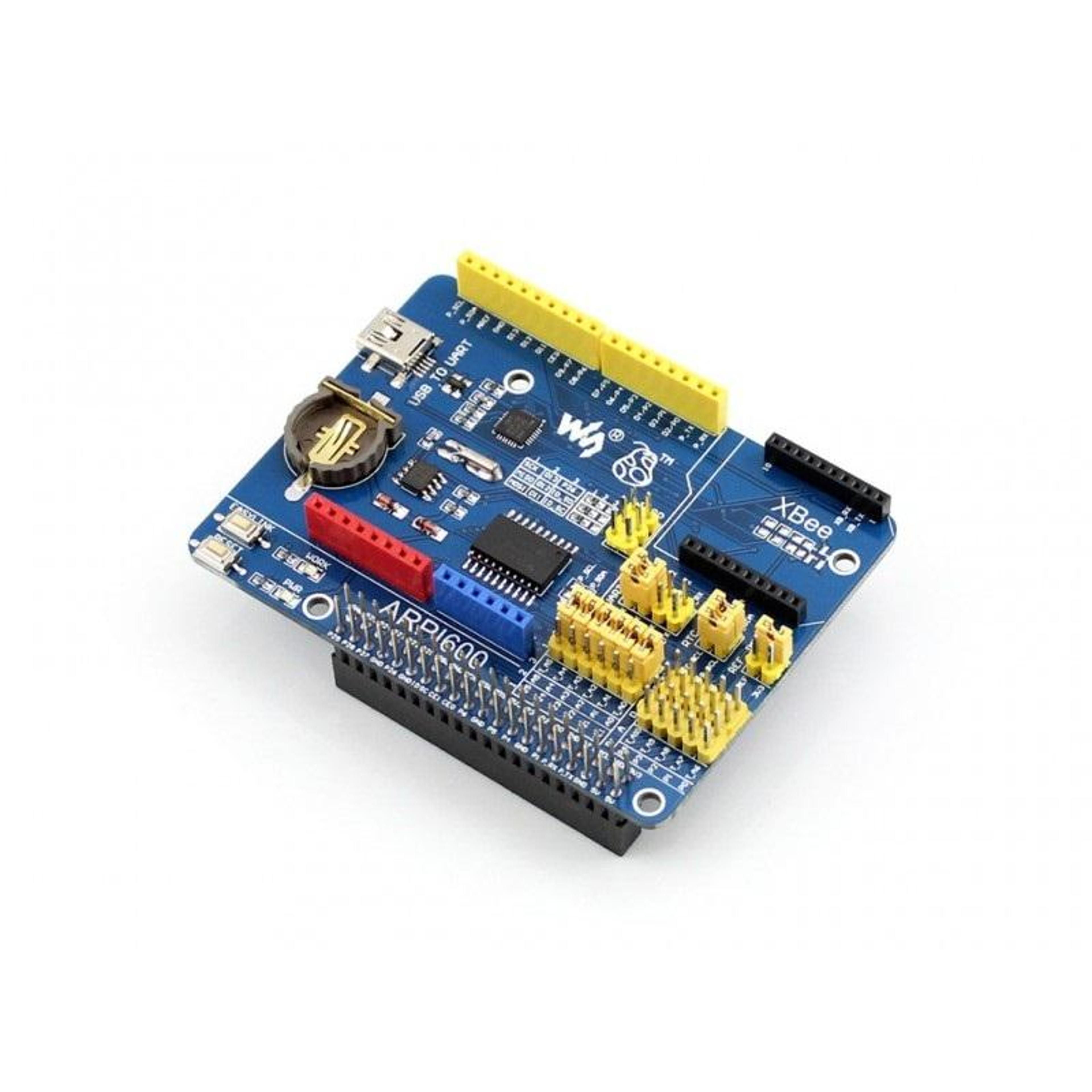 waveshare raspberry pi adapter board with arduino shield adapter and xbee support
