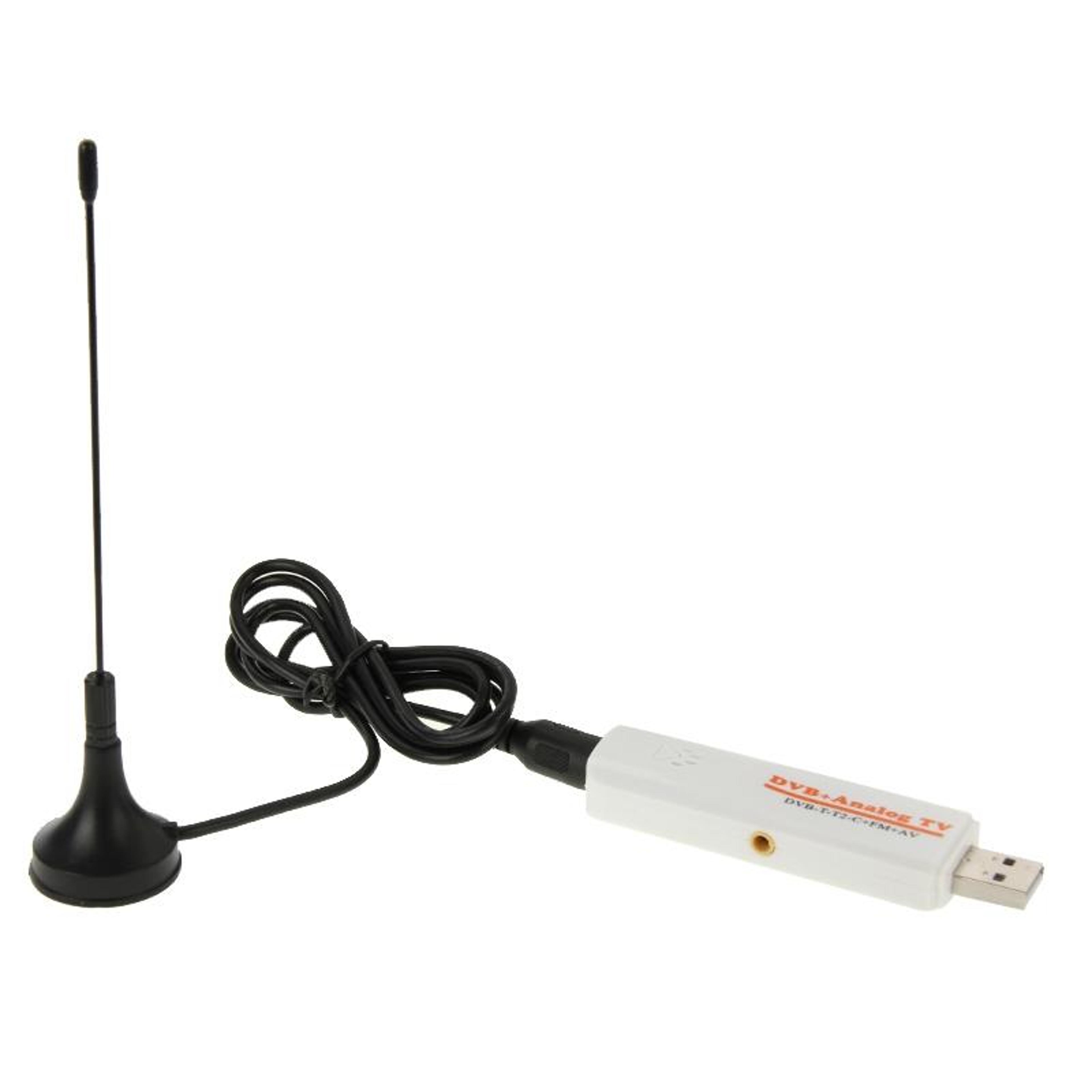 usb 2.0 dvb tv tuner stick with digital tv receiver fm av recording for pc