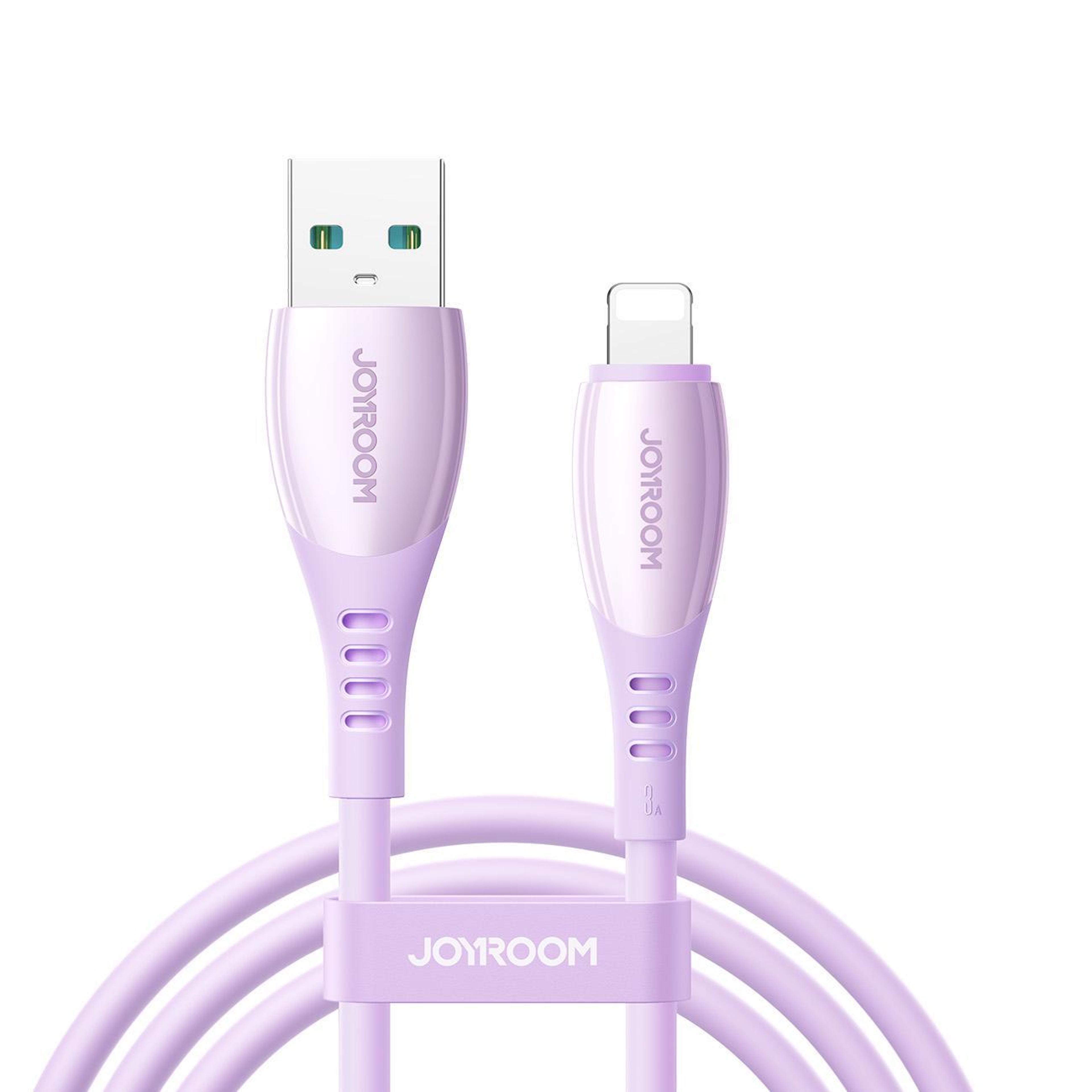 joyroom s-a59 usb to lightning cable 3a fast charging cable 1.2m for iphone